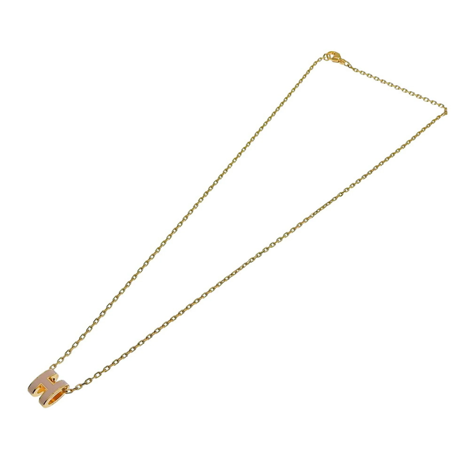 Pop H Pendant Necklace Gold-Tone Metal - Image 2