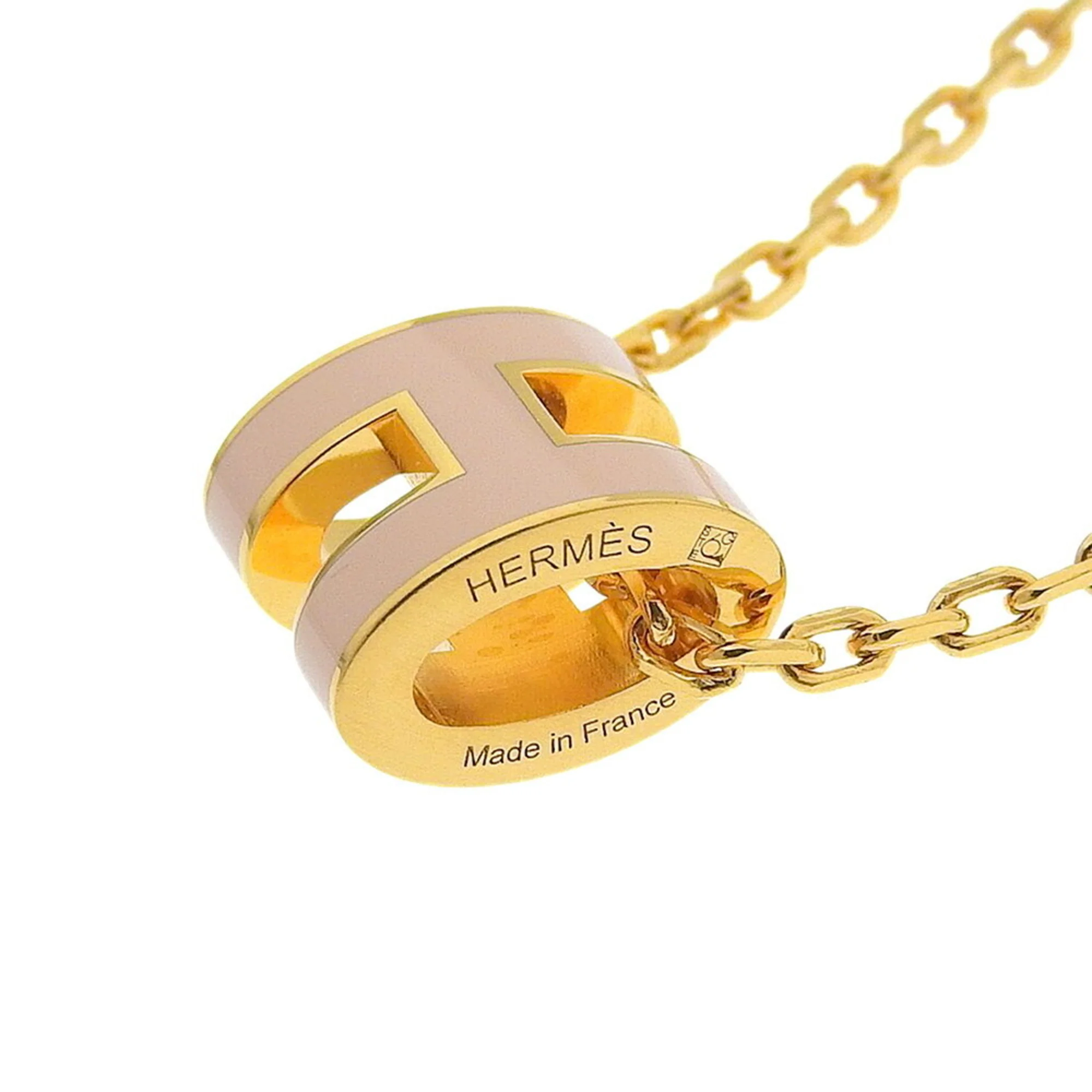 Pop H Pendant Necklace Gold-Tone Metal - Image 3