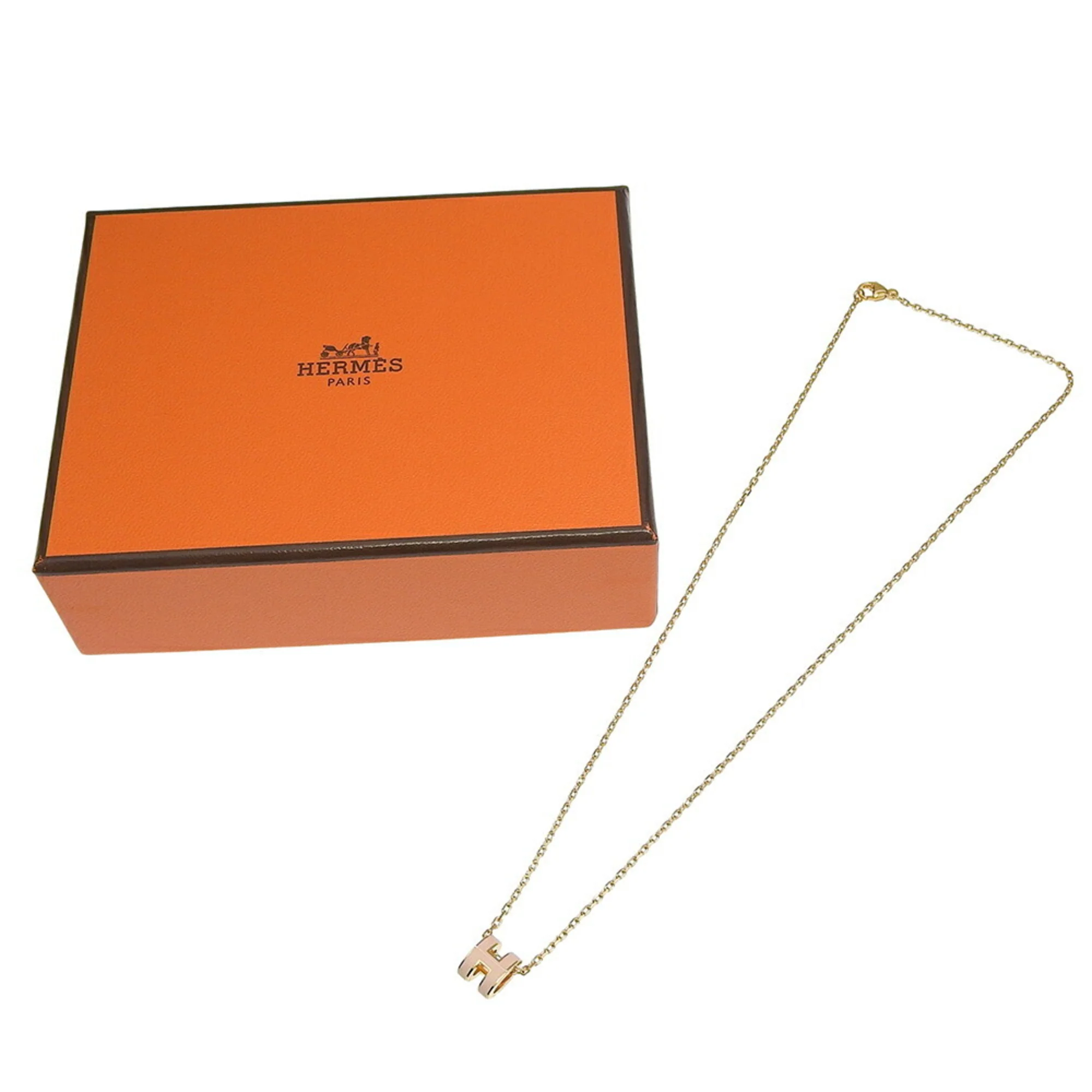 Pop H Pendant Necklace Gold-Tone Metal - Image 7