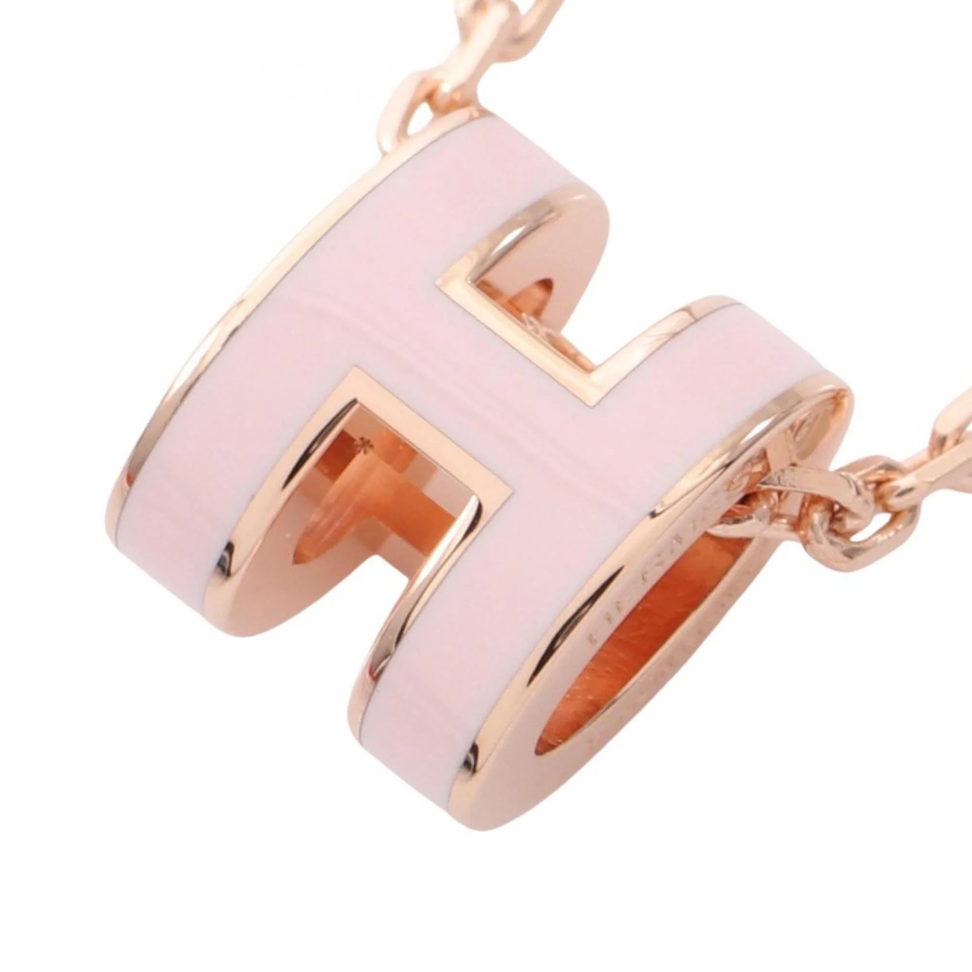 Pop H Pendant Necklace Gold-Tone Metal