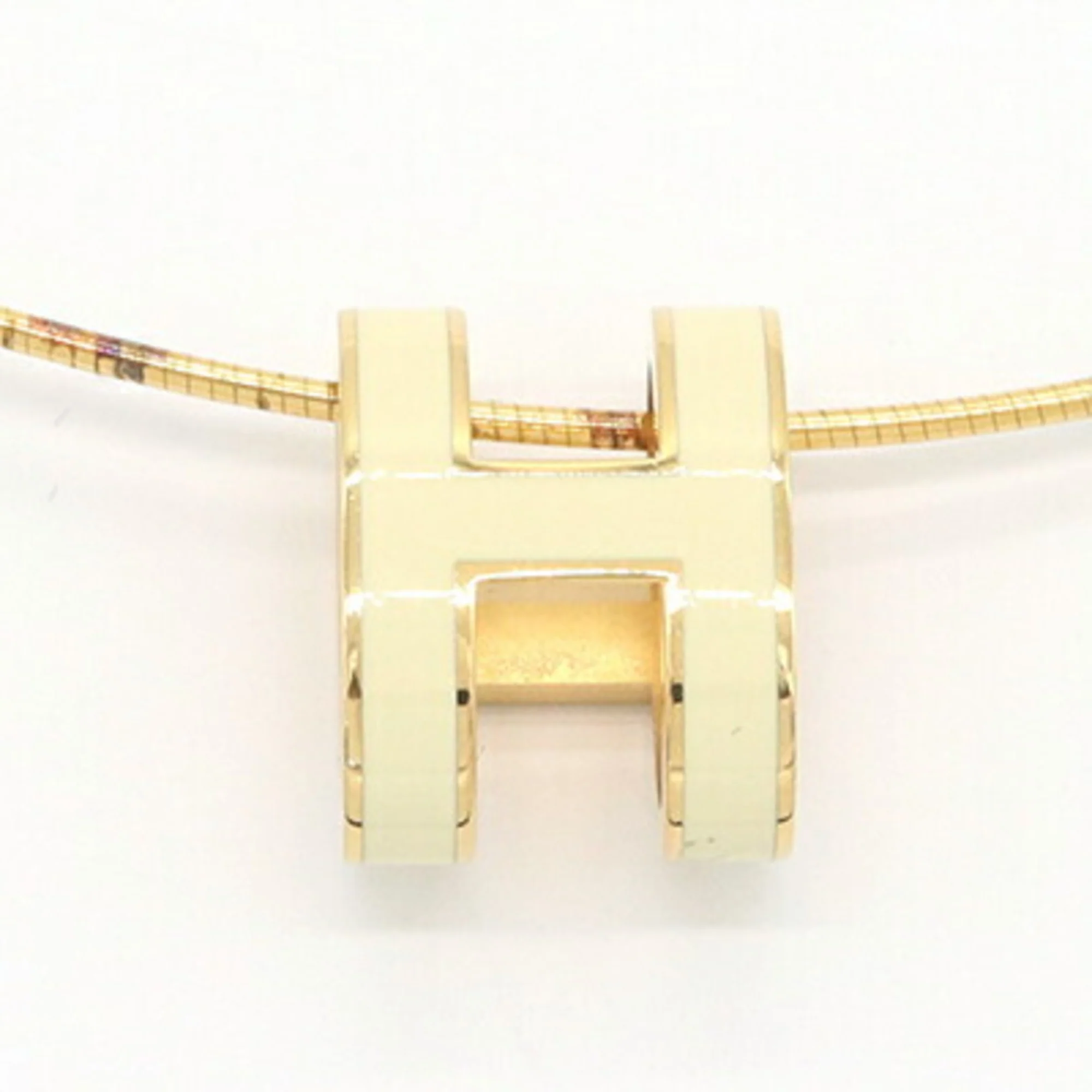 Pop H Pendant Necklace Gold-Tone Metal - Image 2
