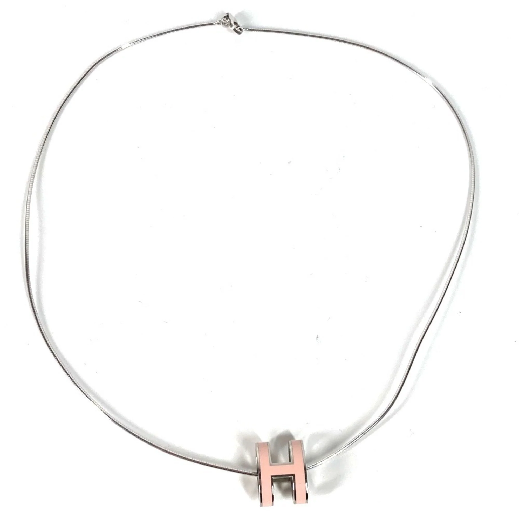 Pop H Pendant Necklace Silver-Tone Metal - Image 3