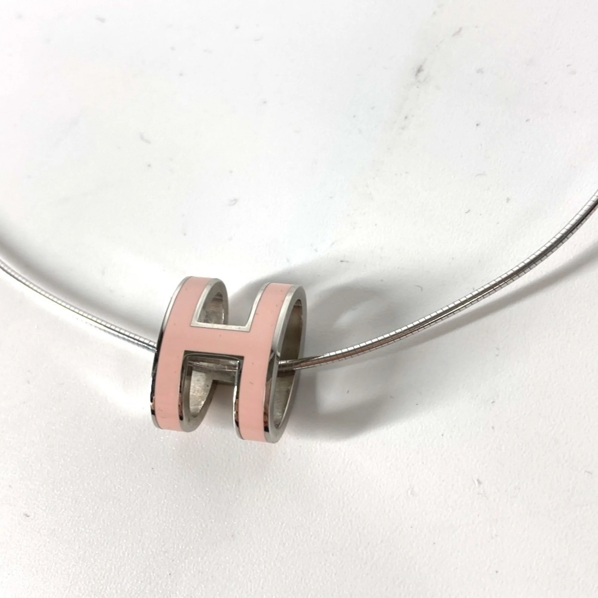 Pop H Pendant Necklace Silver-Tone Metal - Image 4
