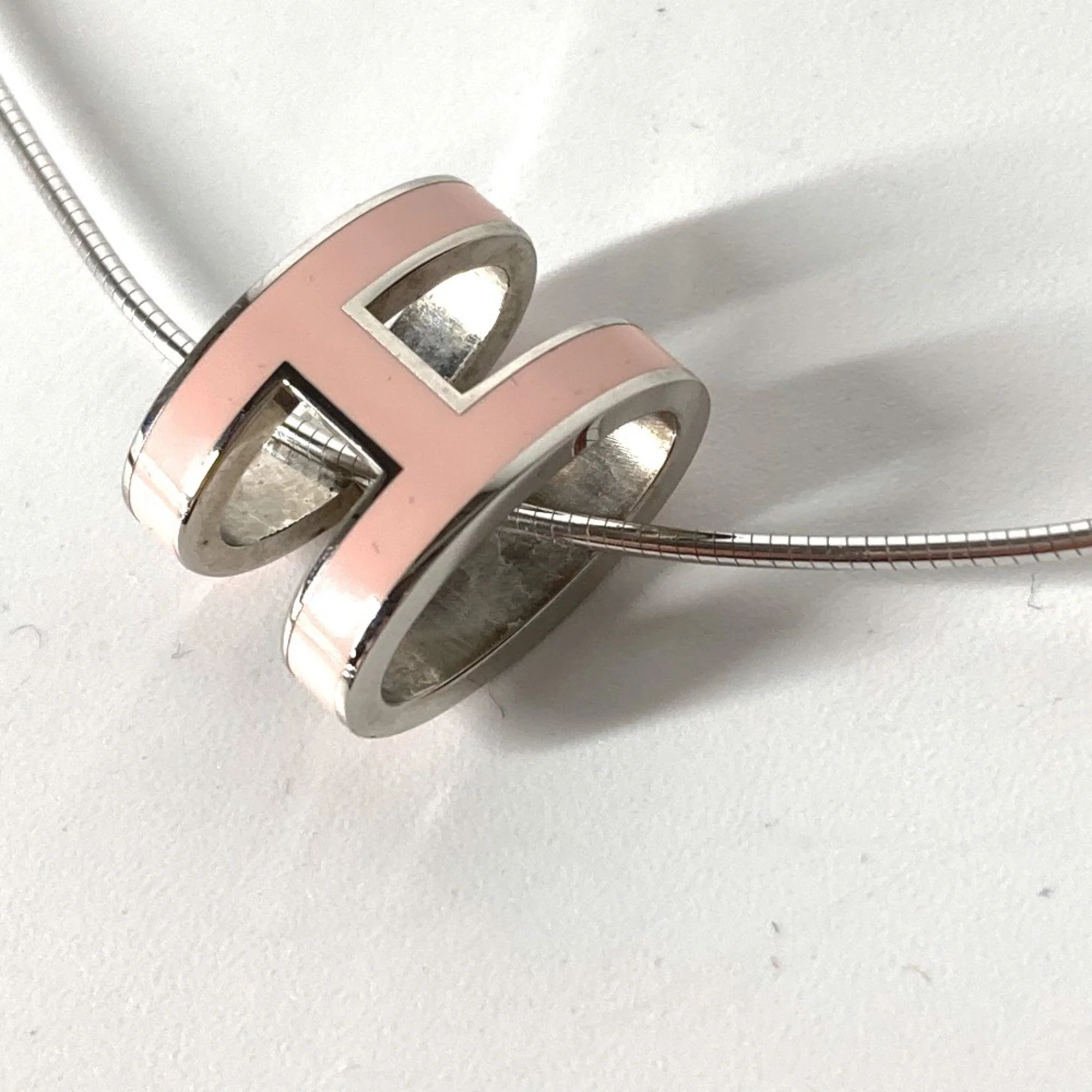 Pop H Pendant Necklace Silver-Tone Metal - Image 5