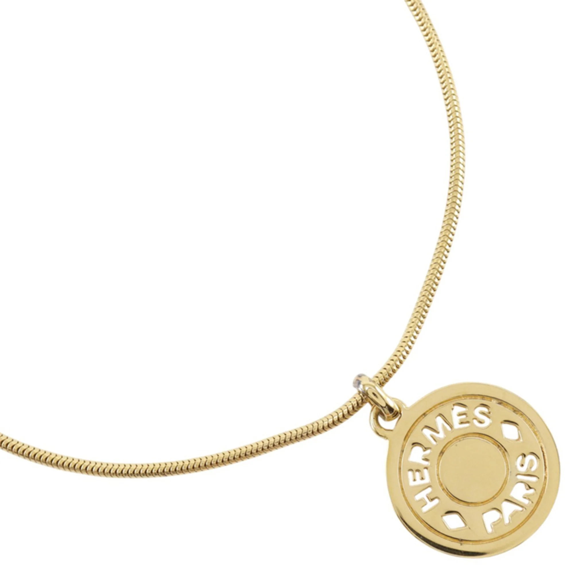 Serie Medallion Pendant Necklace Gold