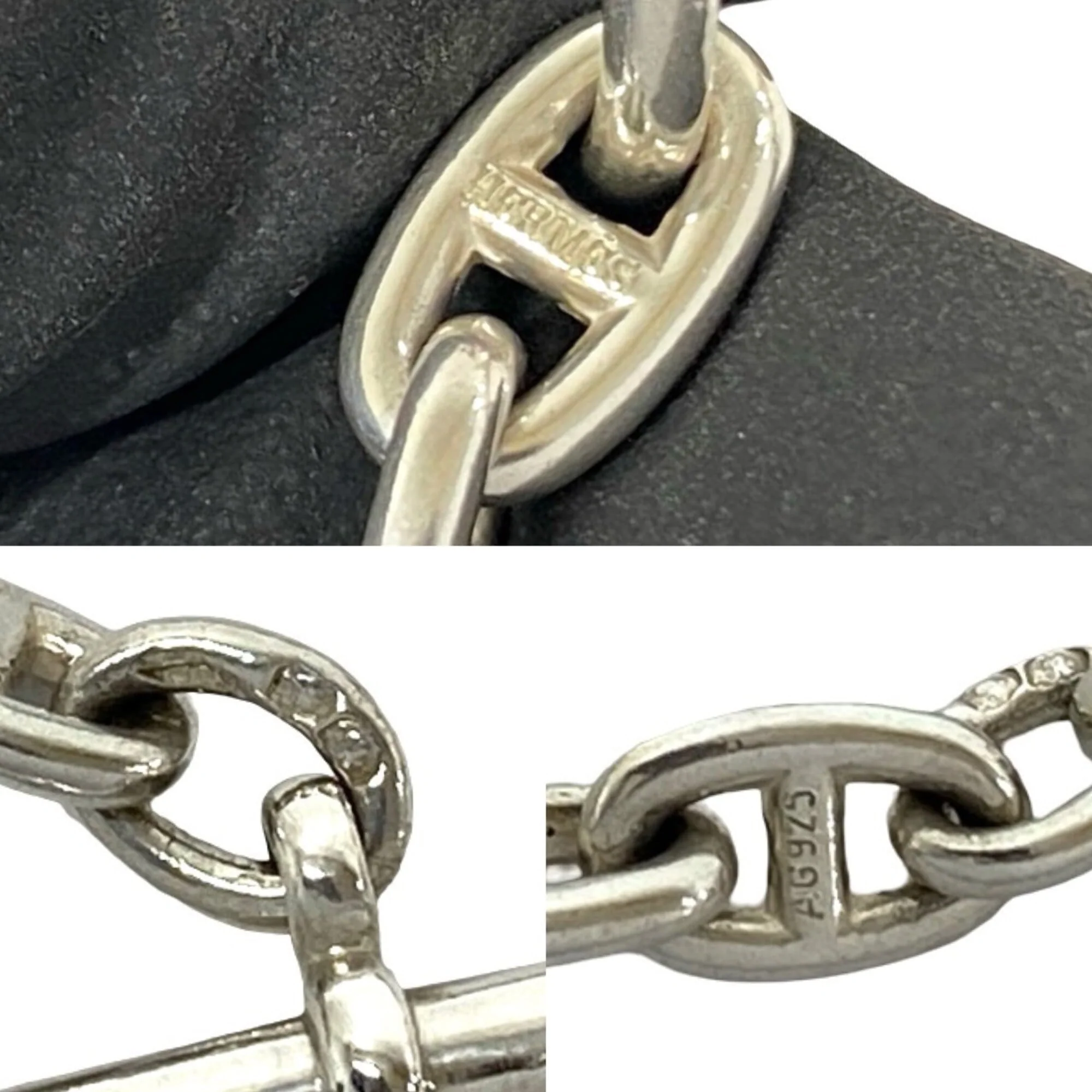 Vintage Chaine d'Ancre Pendant Necklace Sterling Silver - Image 2