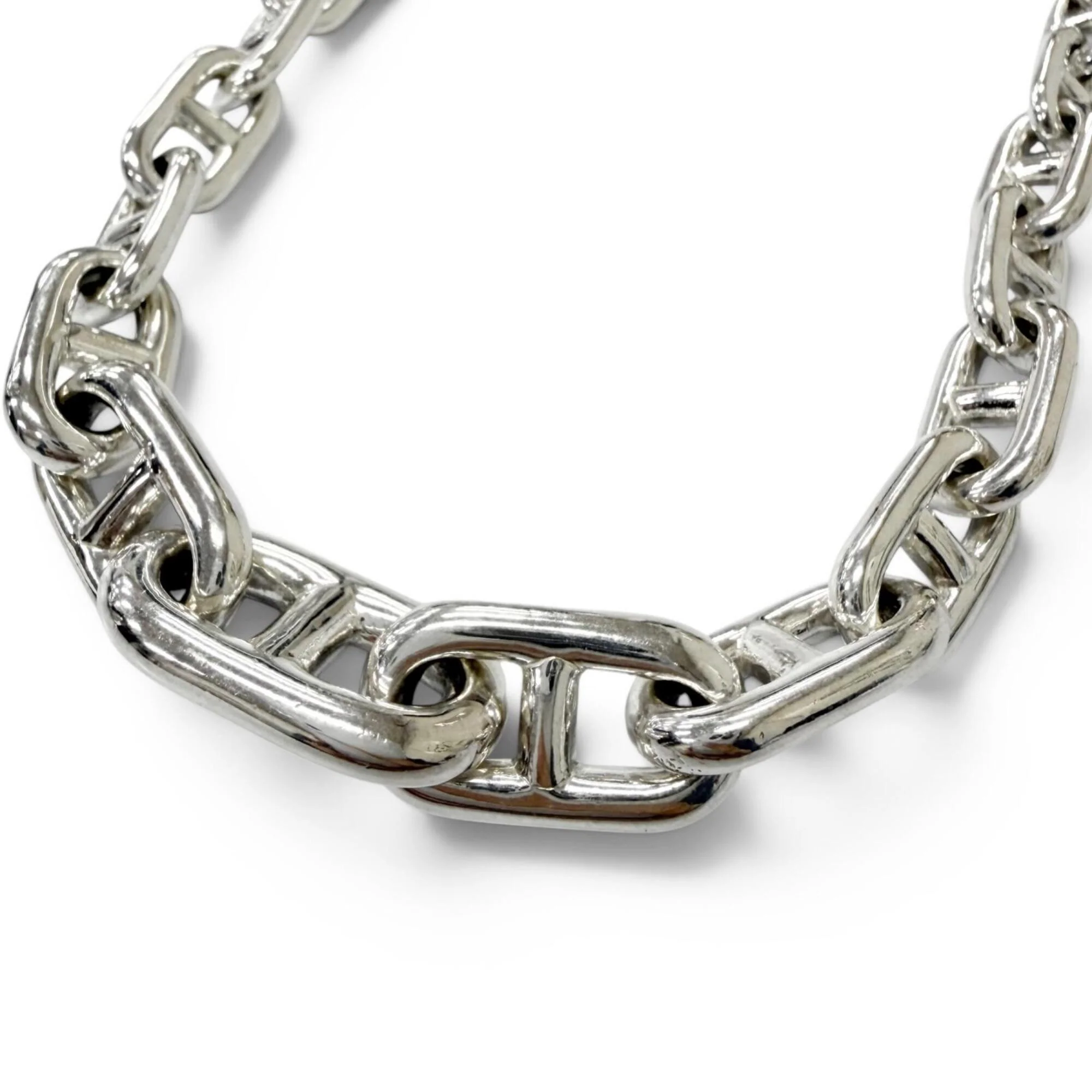 Vintage Chaine d'Ancre Pendant Necklace Sterling Silver