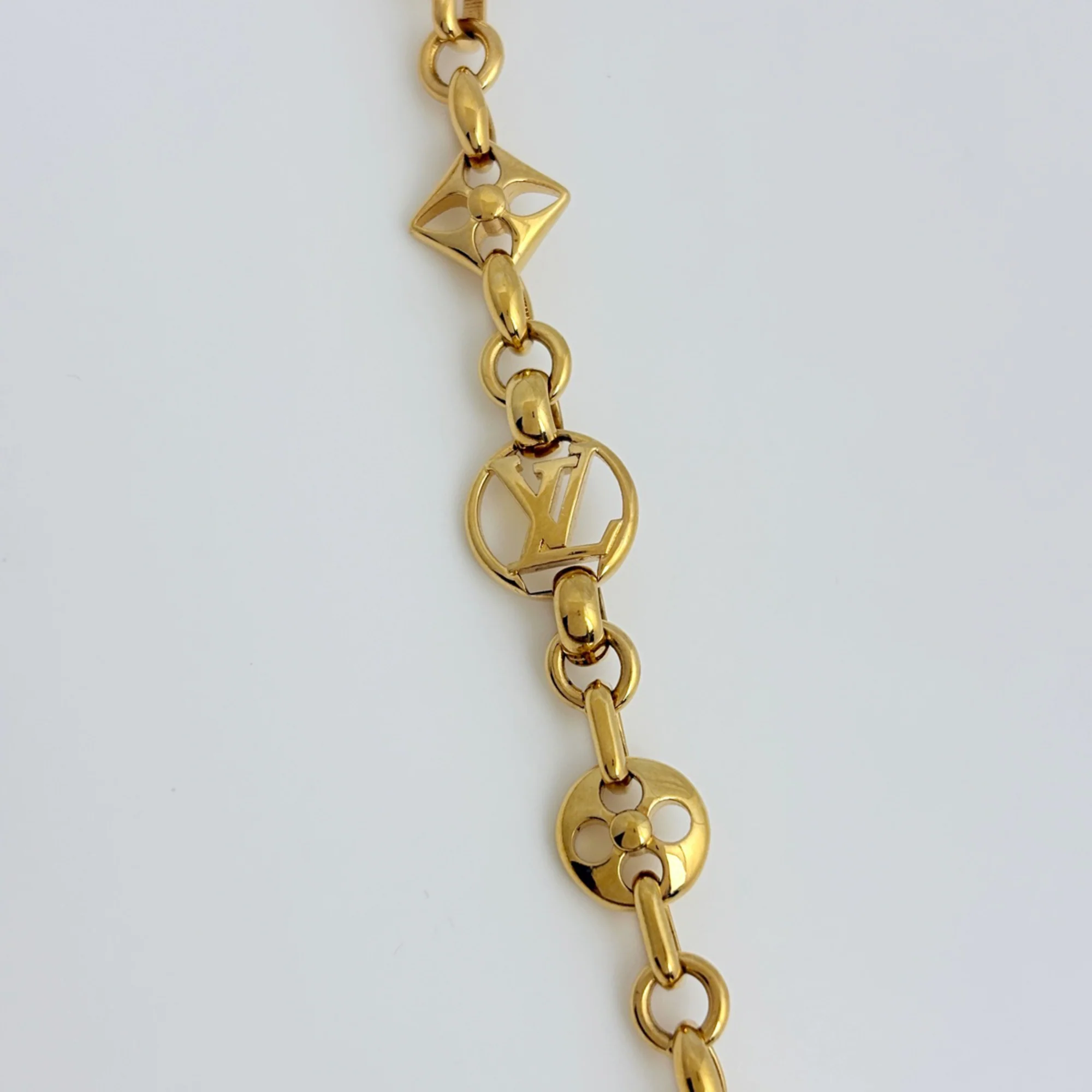 Crazy In Lock Pendant Necklace Gold - Image 3
