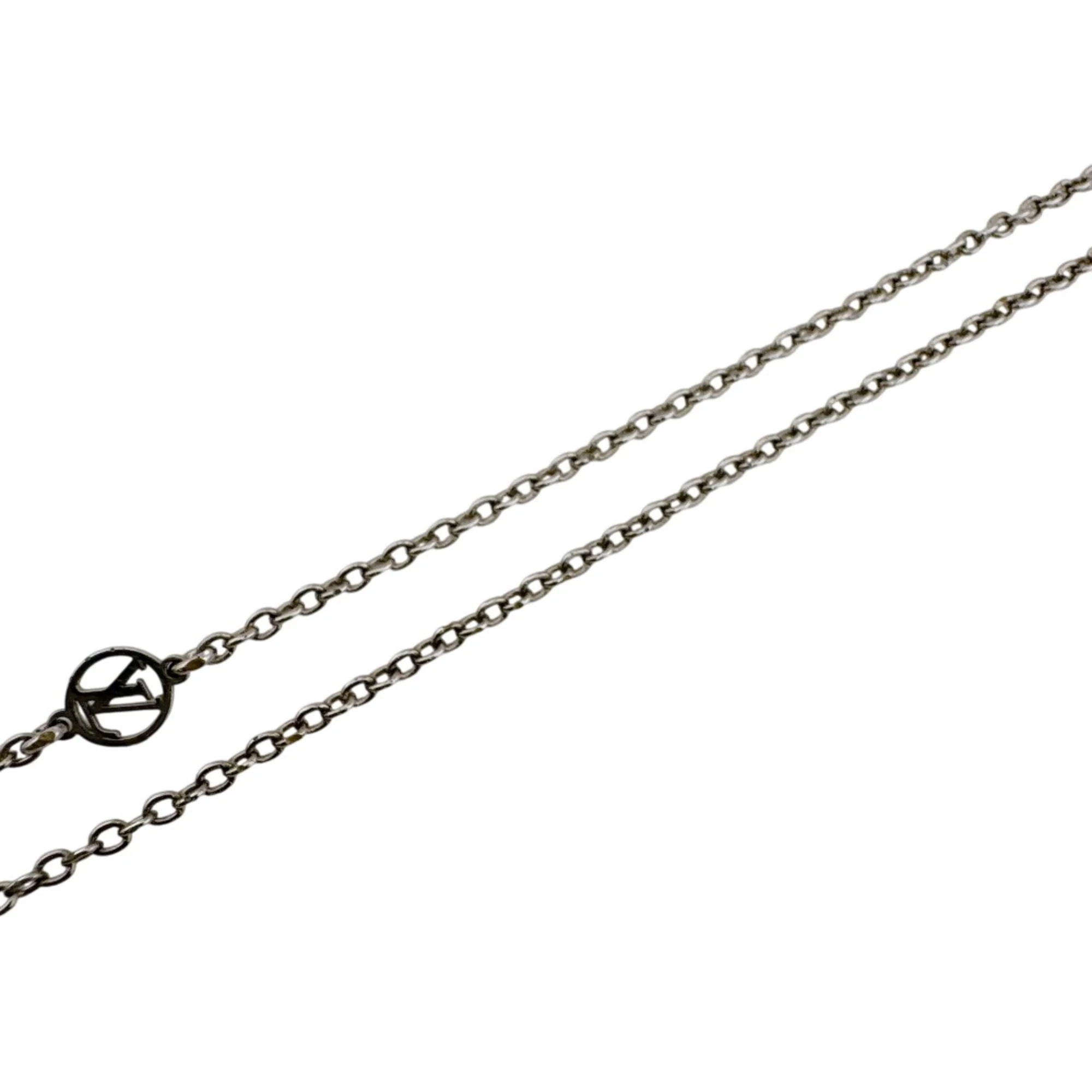Essential V Necklace Brass Silver - Image 5