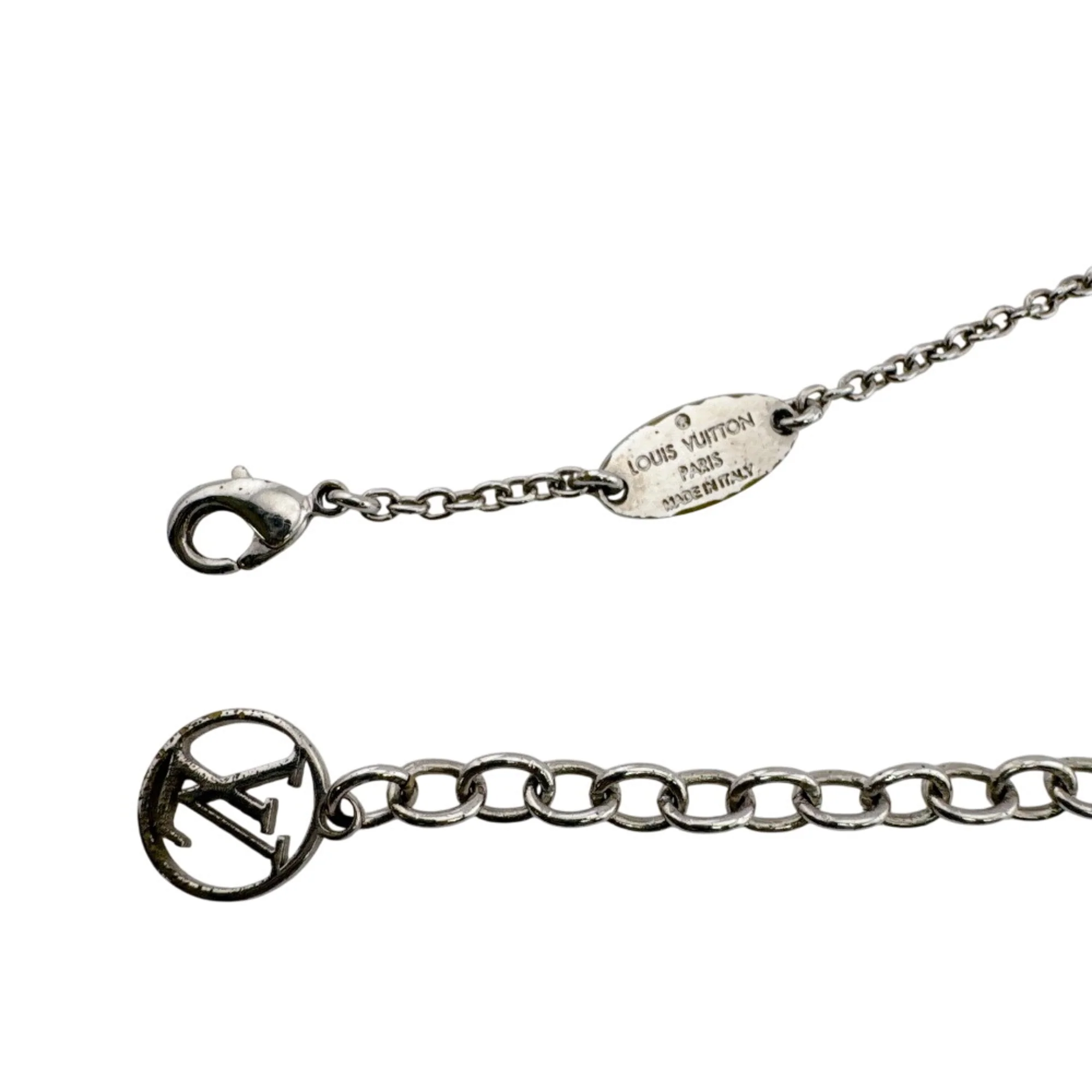 Essential V Necklace Brass Silver - Image 7