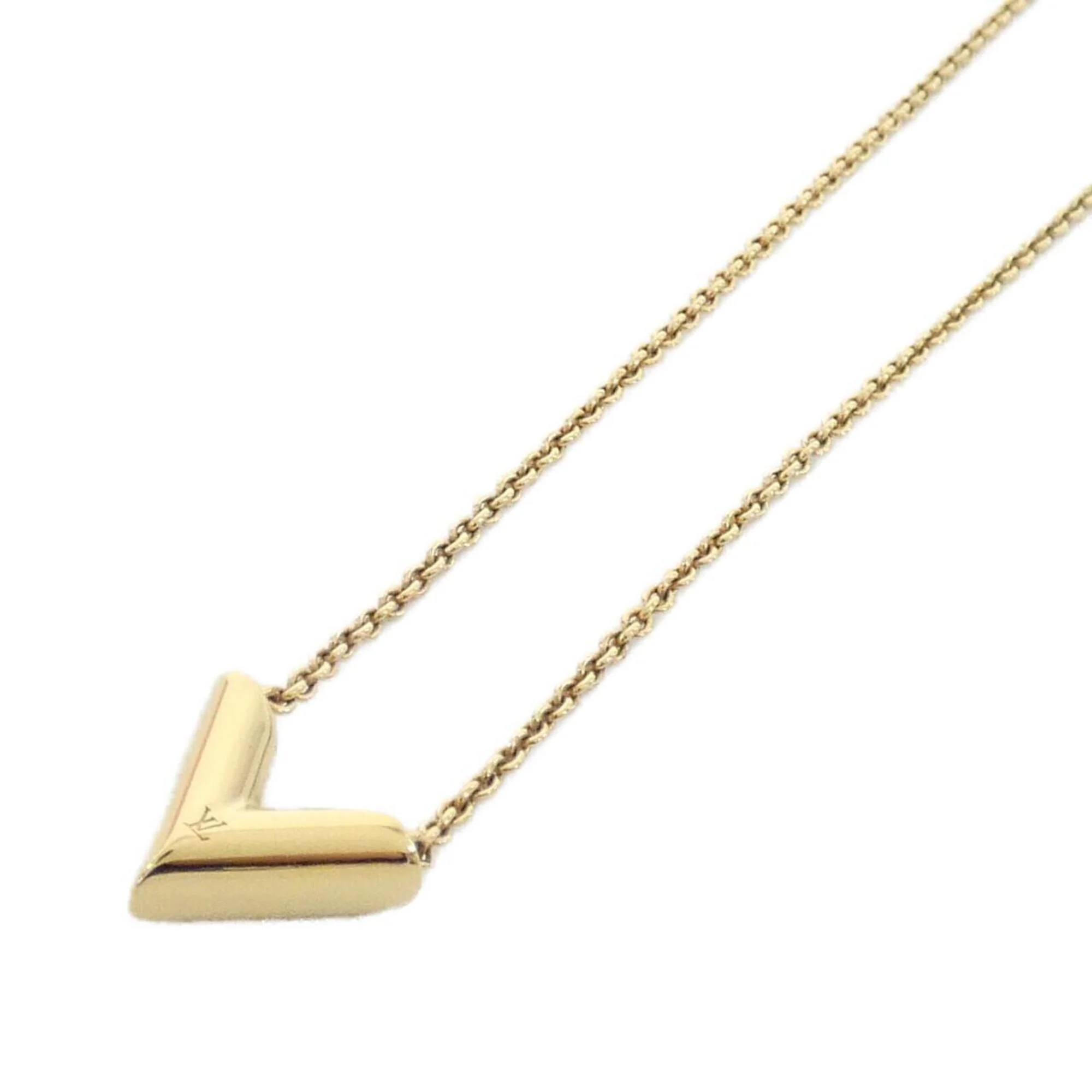 Essential V Pendant Necklace Gold