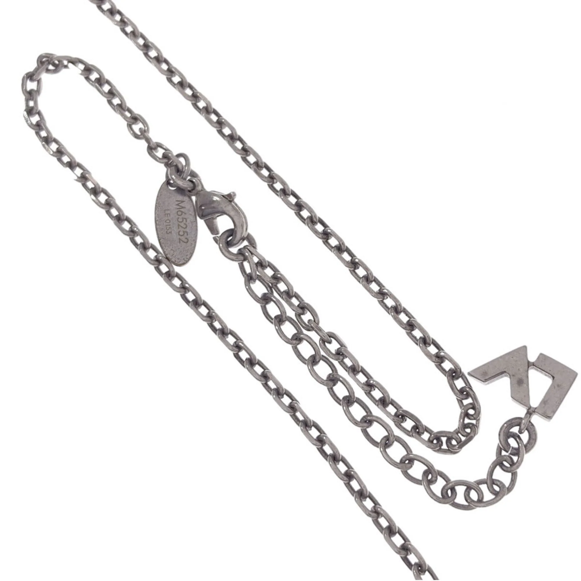 Love Letters Pendant Necklace Gold and Silver Metal - Image 3