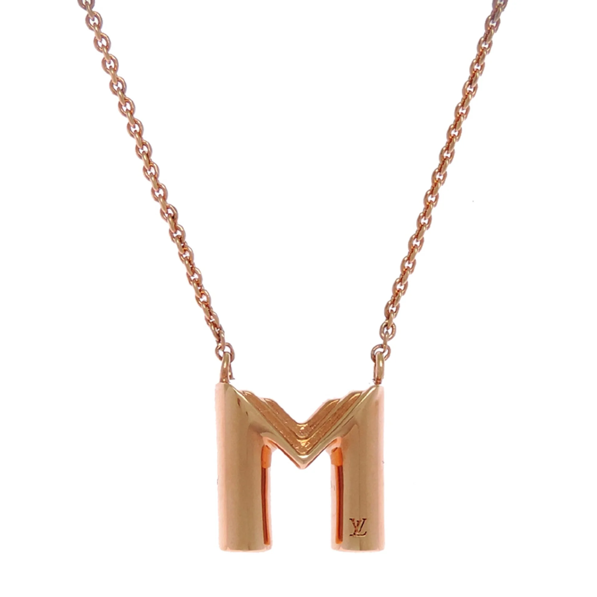 LV&Me Initials Pendant Necklace Gold