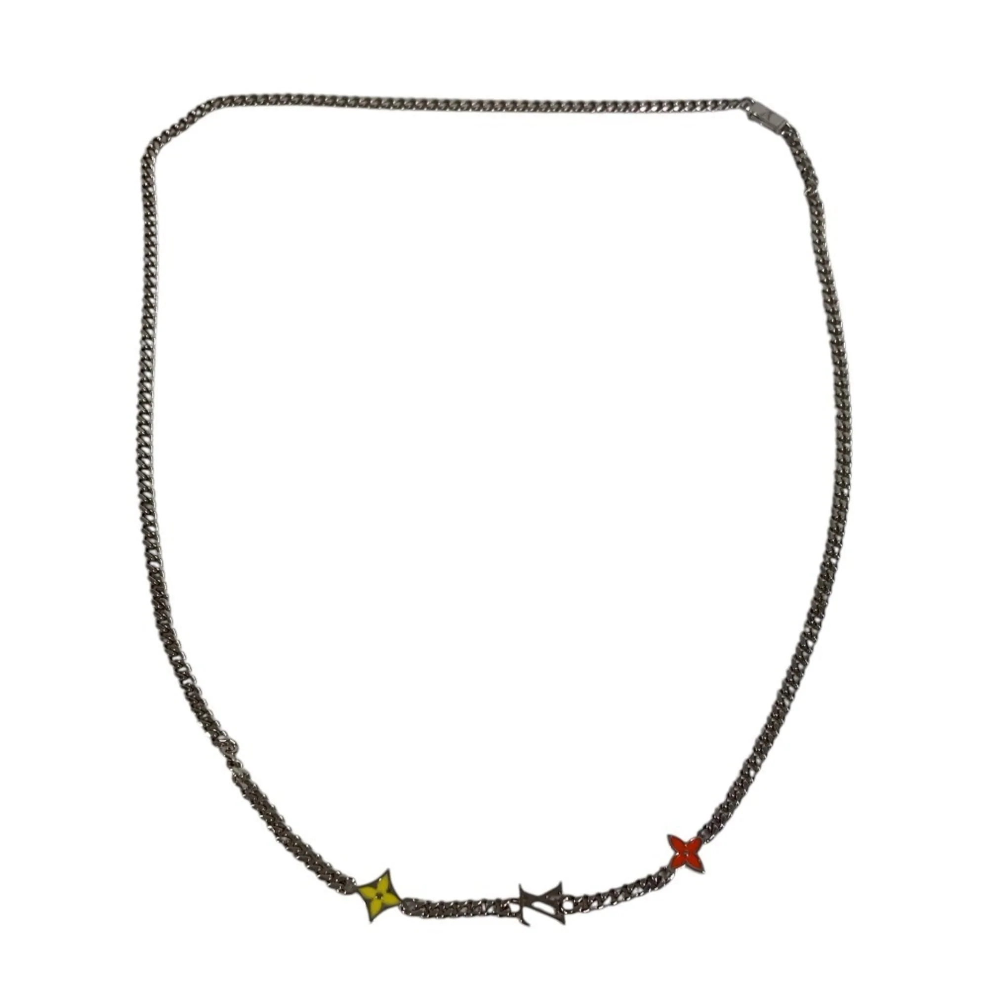 Monogram Long Necklace Metal