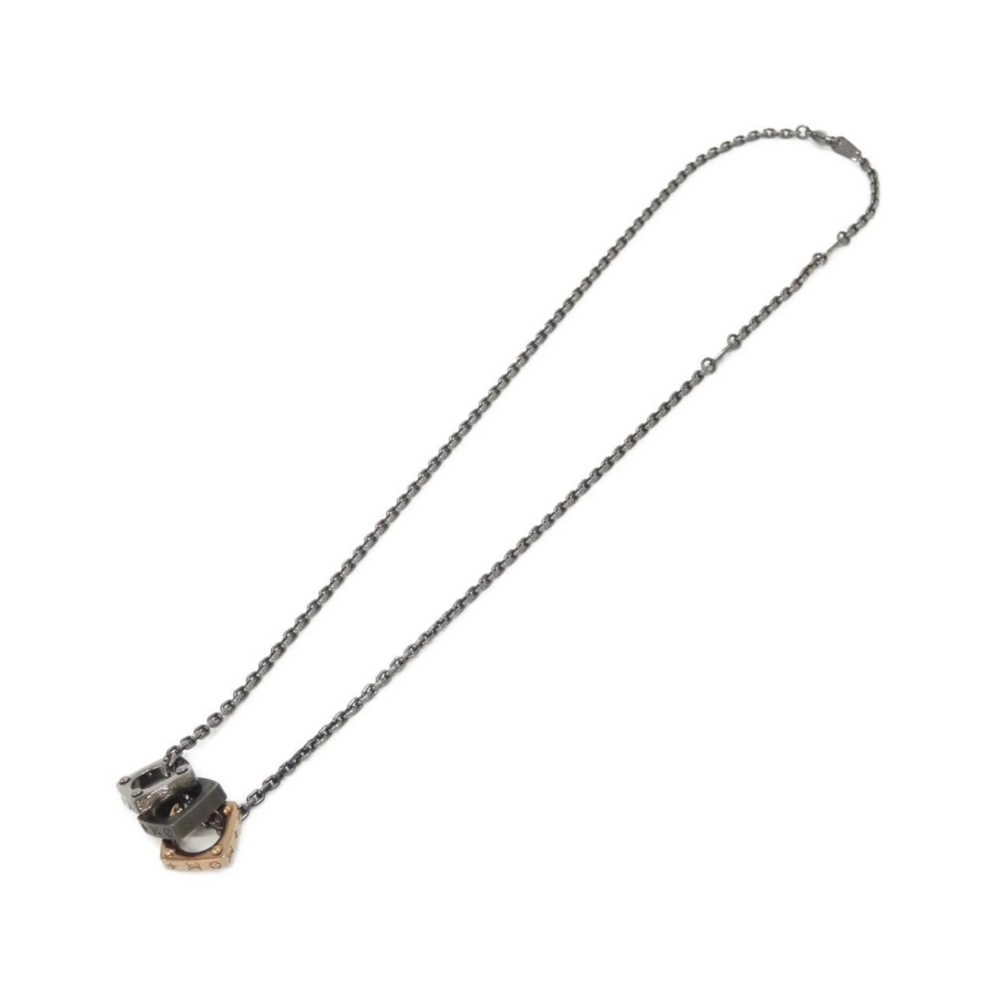 Monogram Pendant Necklace Stainless Steel - Image 2