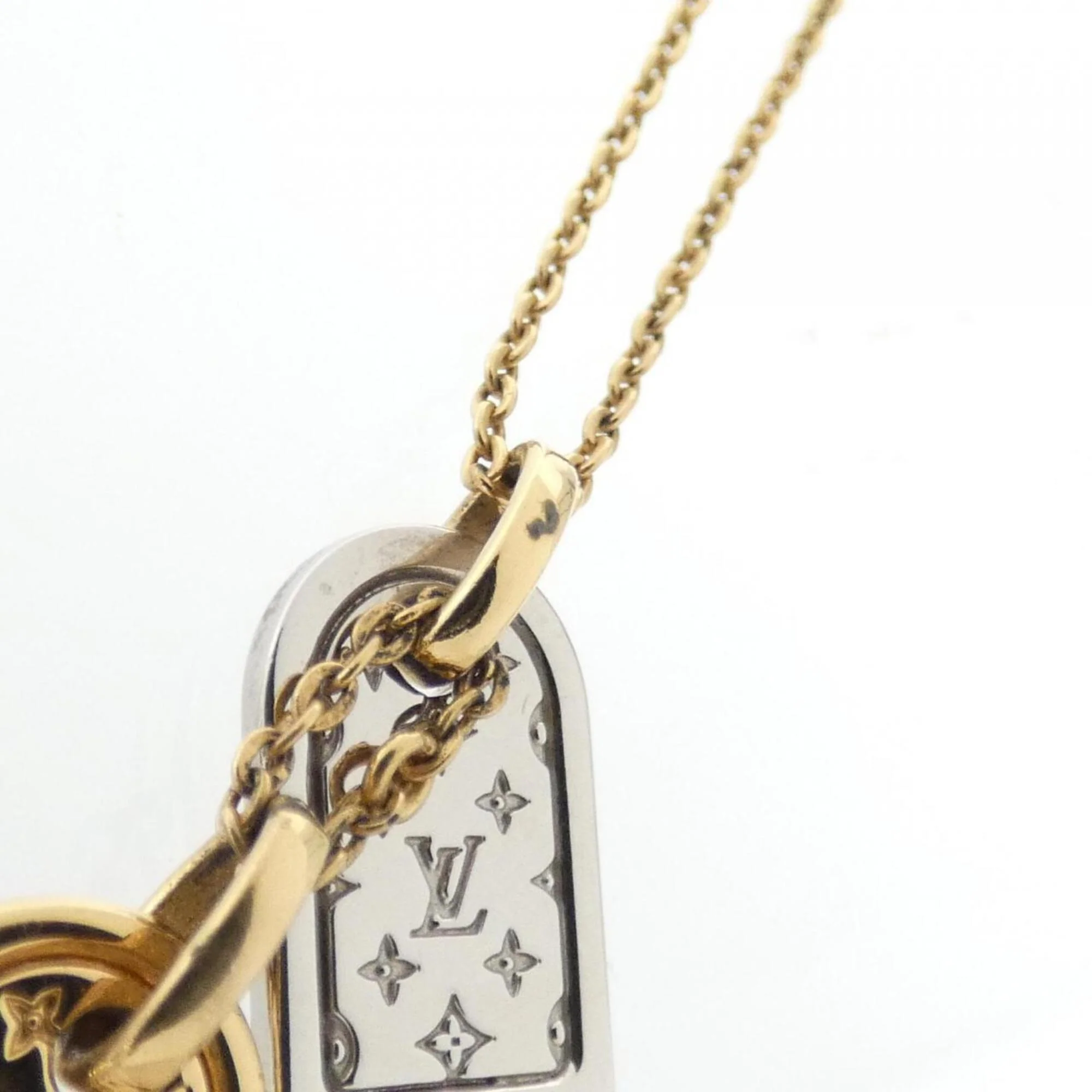 Nanogram Pendant Necklace Gold and Silver - Image 3