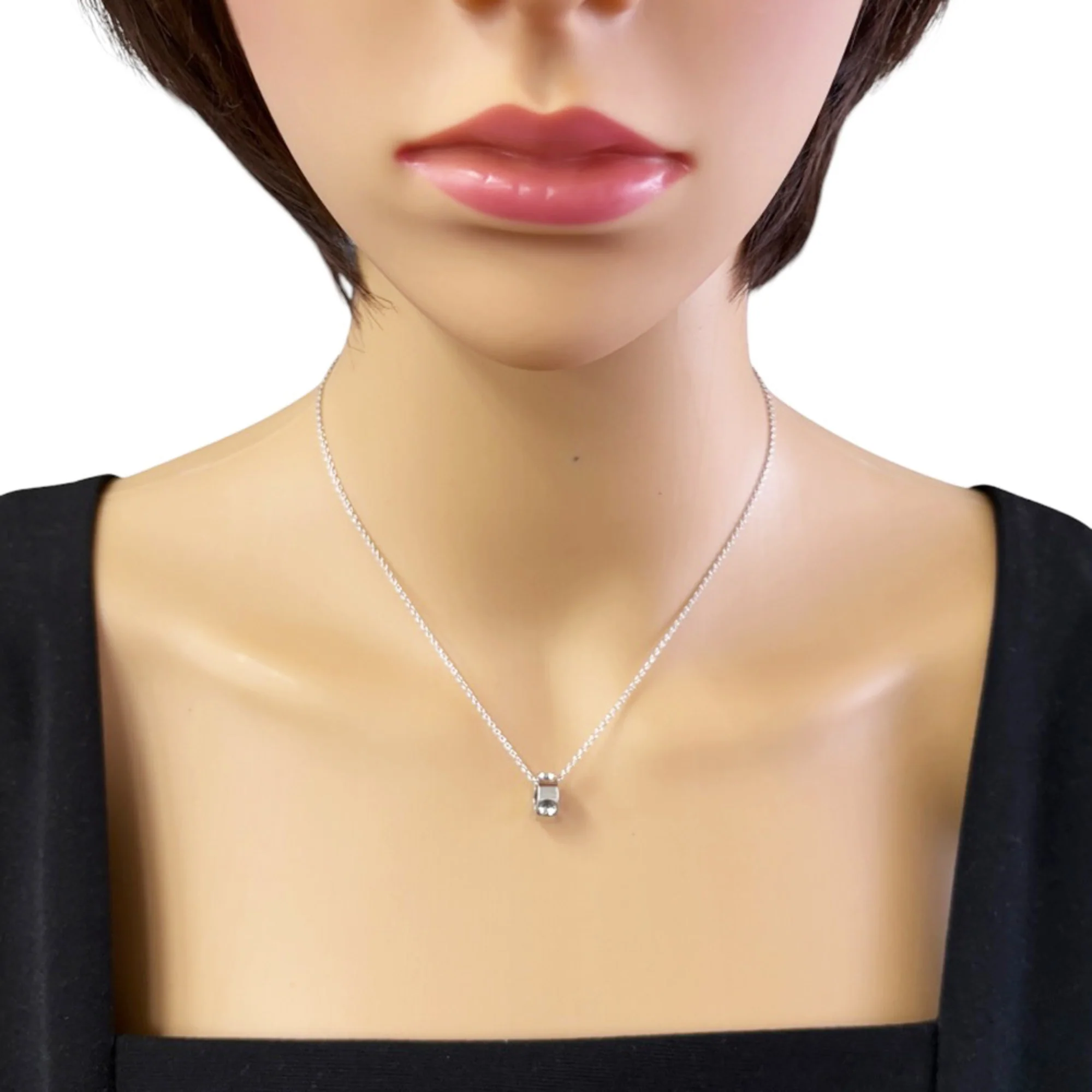 Pendant Necklace 18K White Gold - Image 2