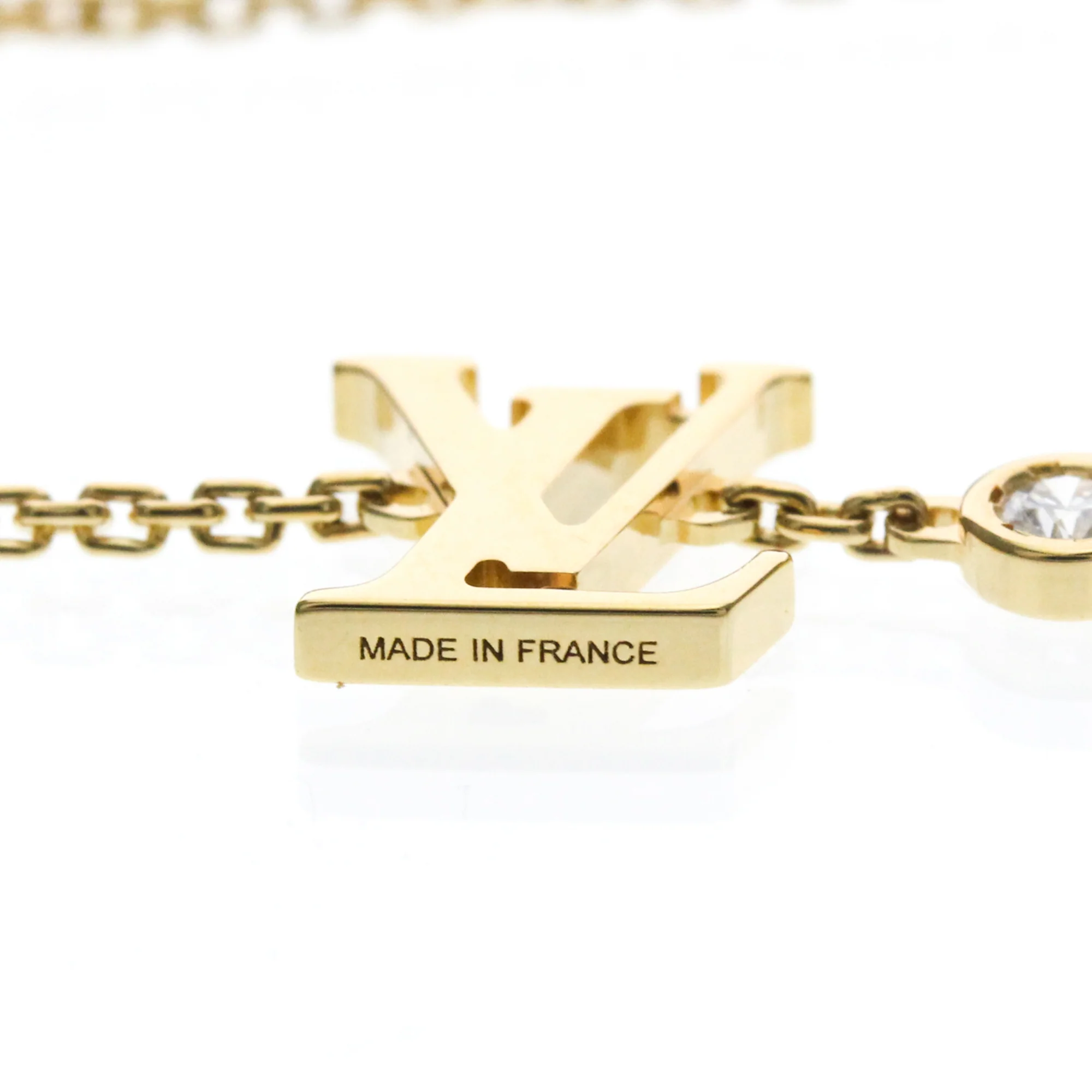 Pendant Necklace 18K Yellow Gold with Diamond - Image 4