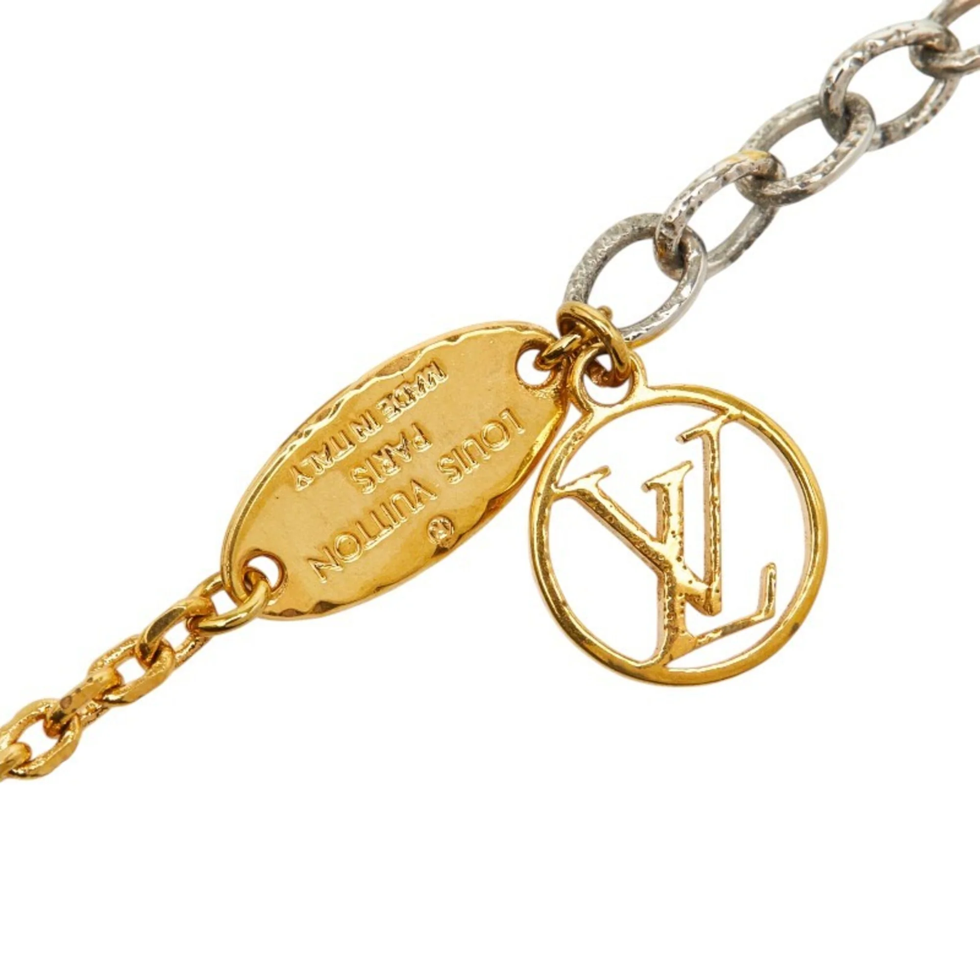Pendant Necklace Gold and Metal - Image 5