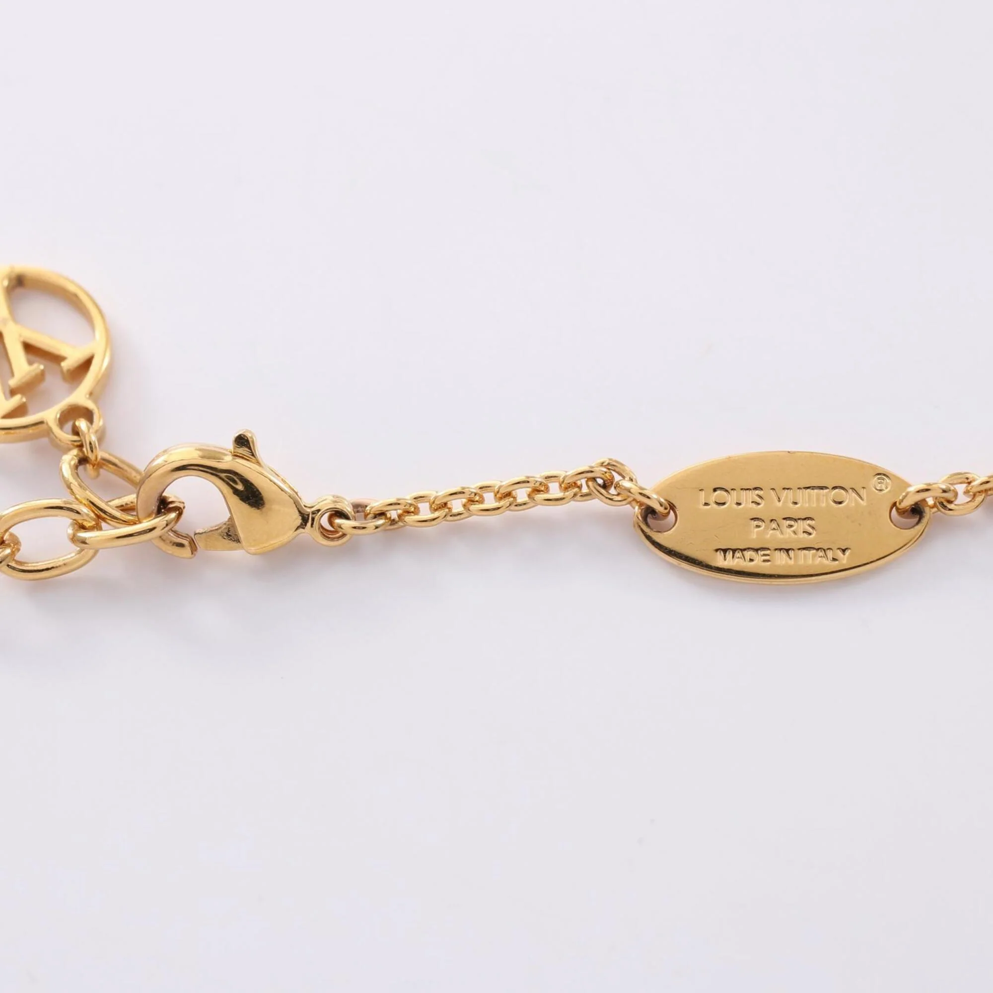 Pendant Necklace Gold and Rhinestone - Image 4