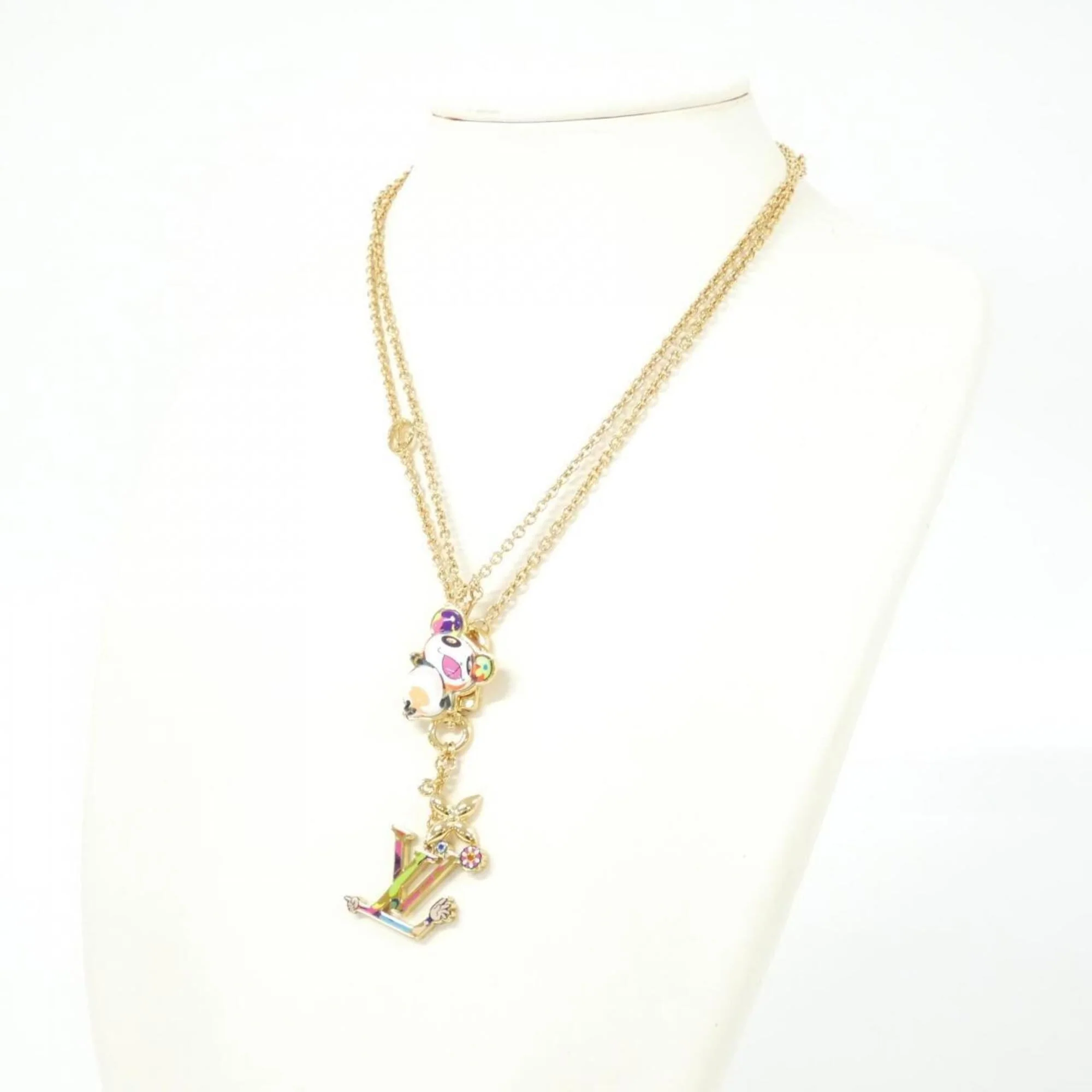 Pendant Necklace Gold Multi-Color - Image 7