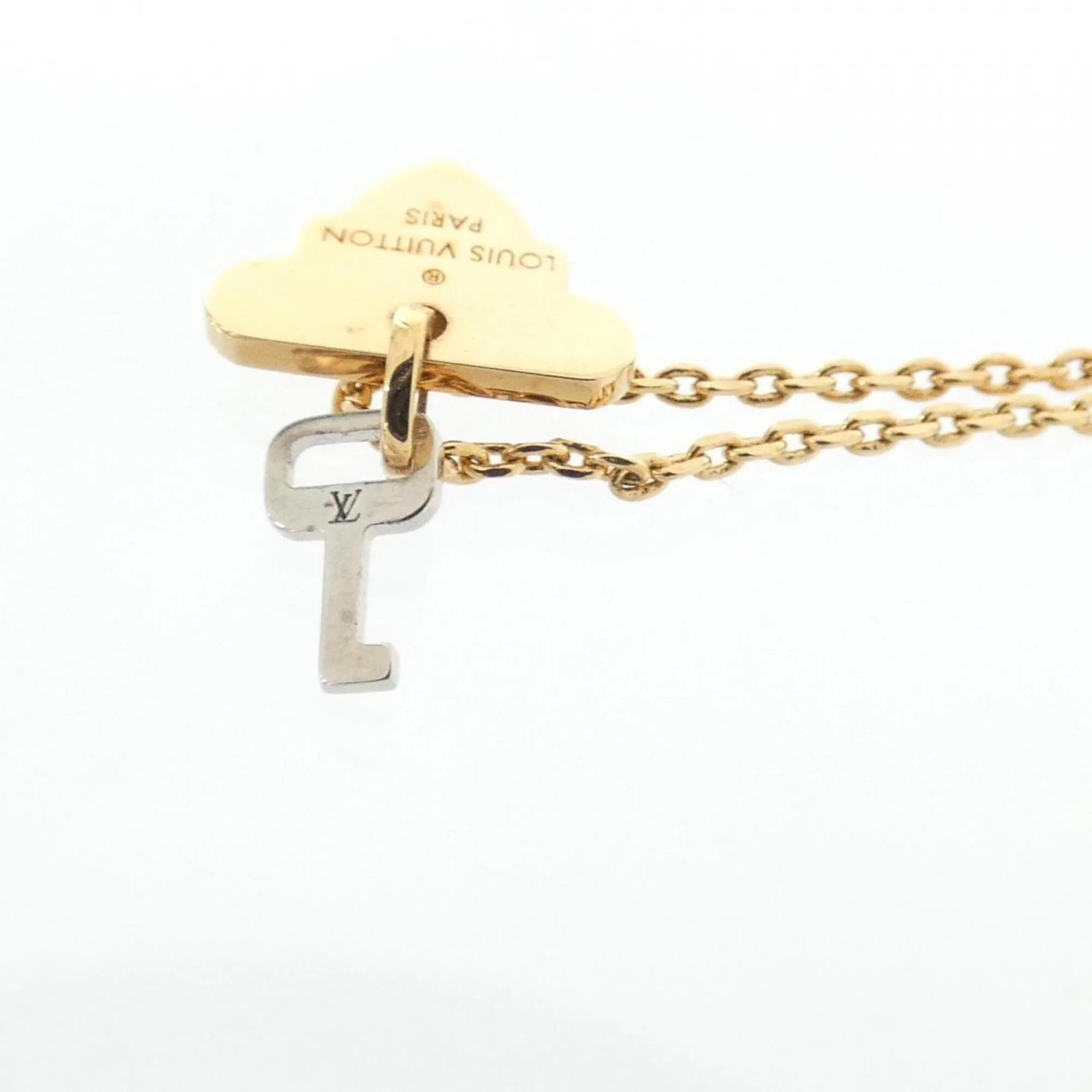 Pendant Necklace Gold Red Silver - Image 3