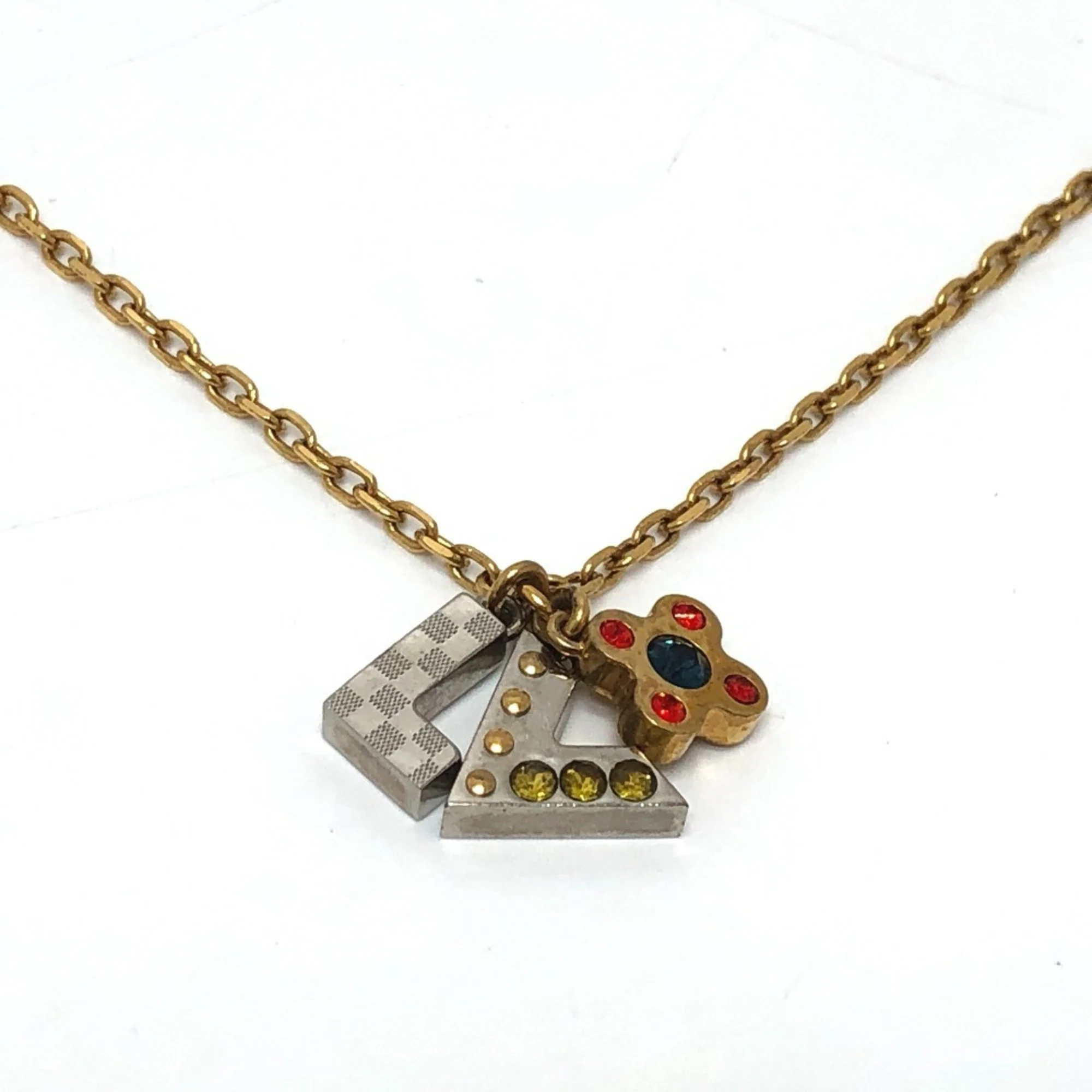 Pendant Necklace Metal with Rhinestone - Image 2