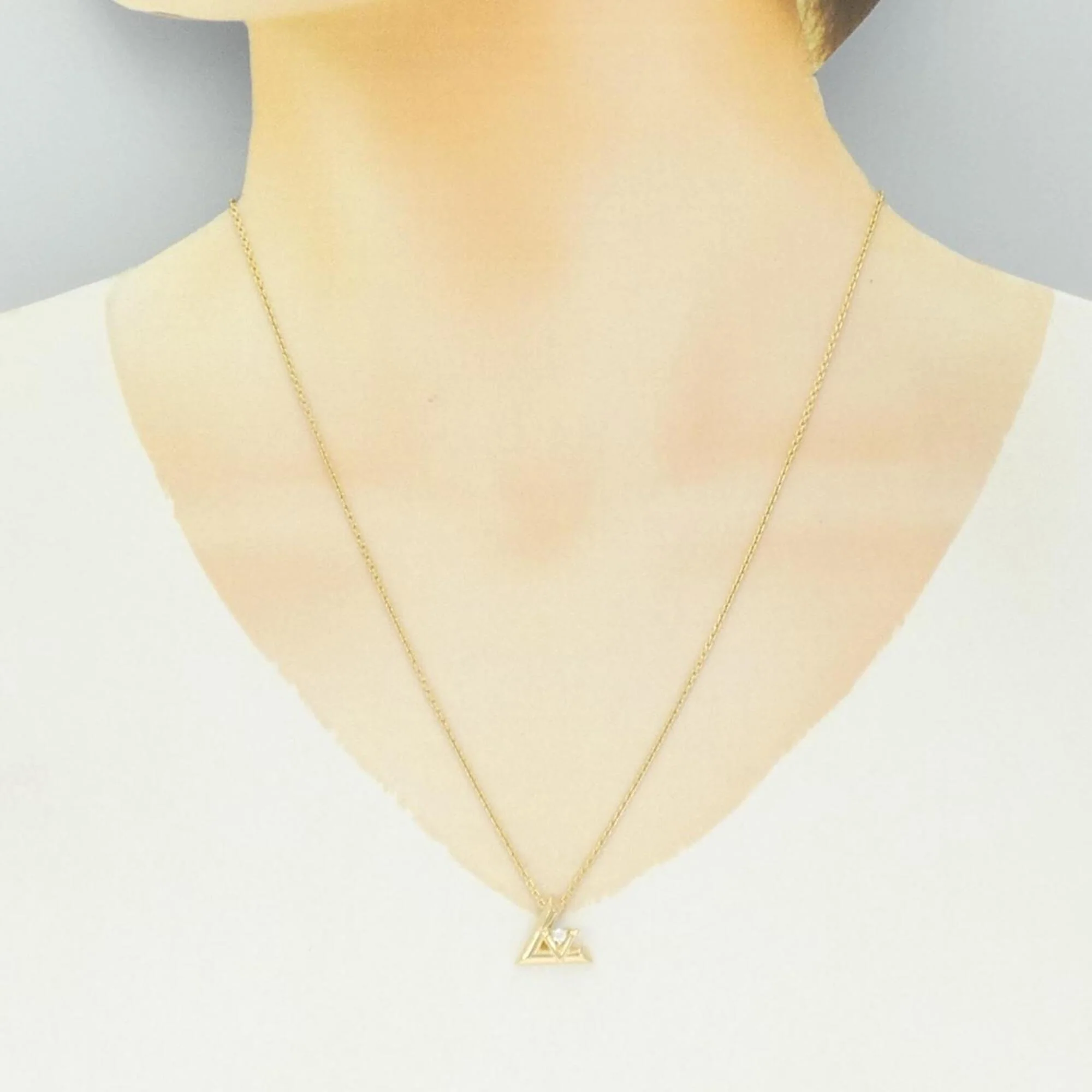 Vault One Pendant Necklace 18K Yellow Gold Mini - Image 6