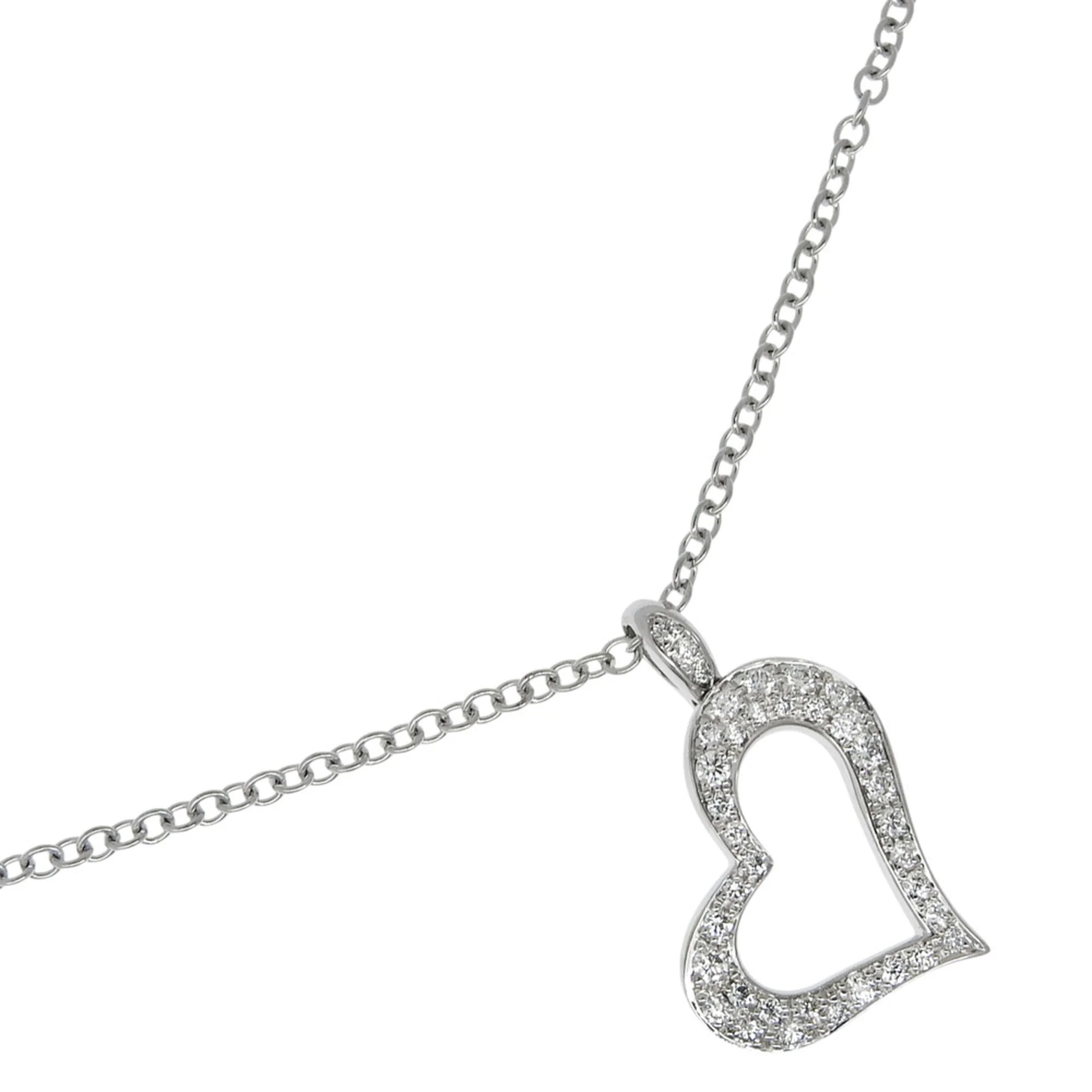 Pendant Necklace 18K White Gold with Diamond