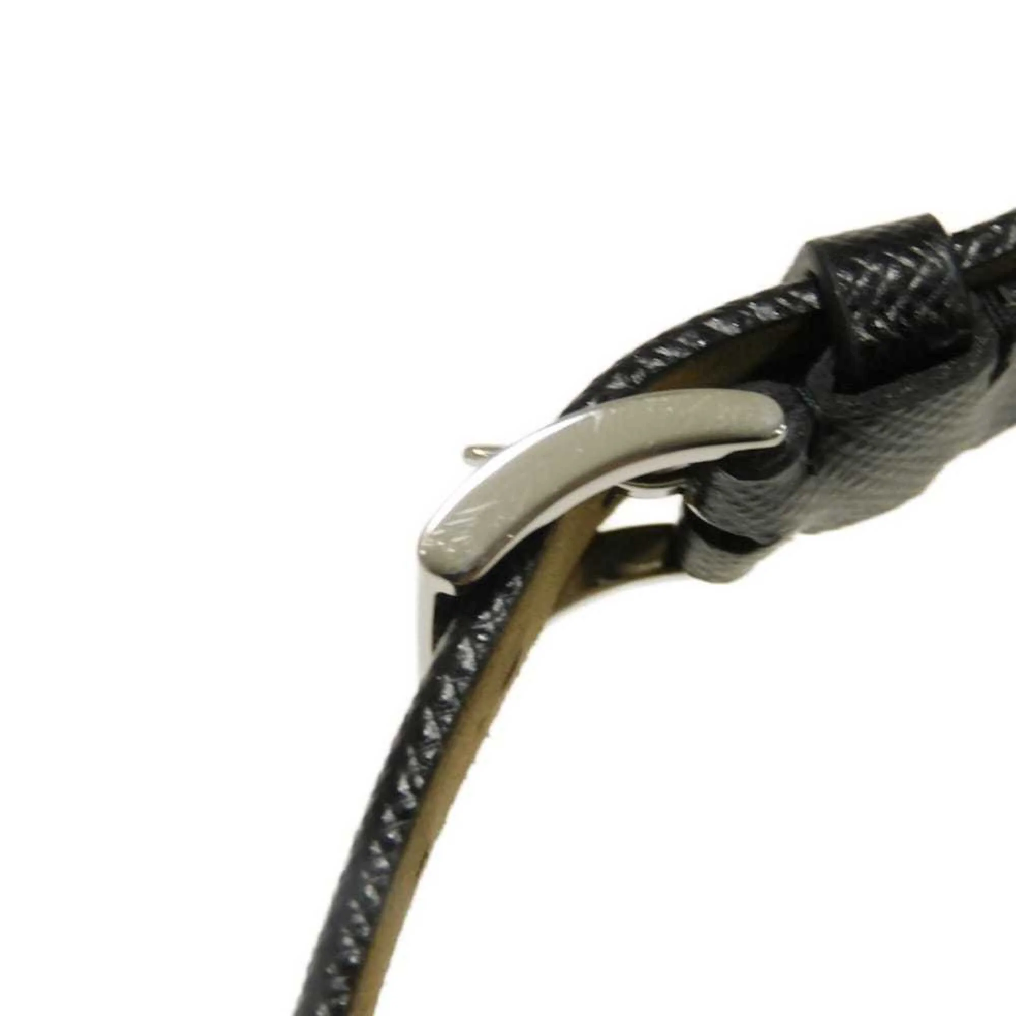 Bracelet Leather Black and Silver - Image 6