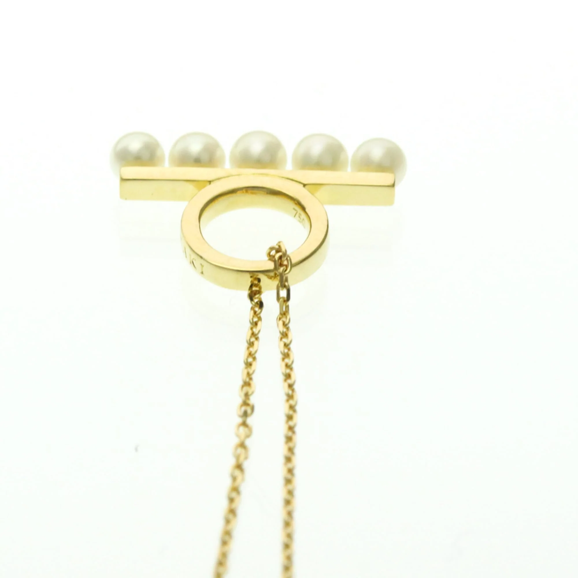 Balance Petite Pendant Necklace 18K Yellow Gold with Pearl - Image 5