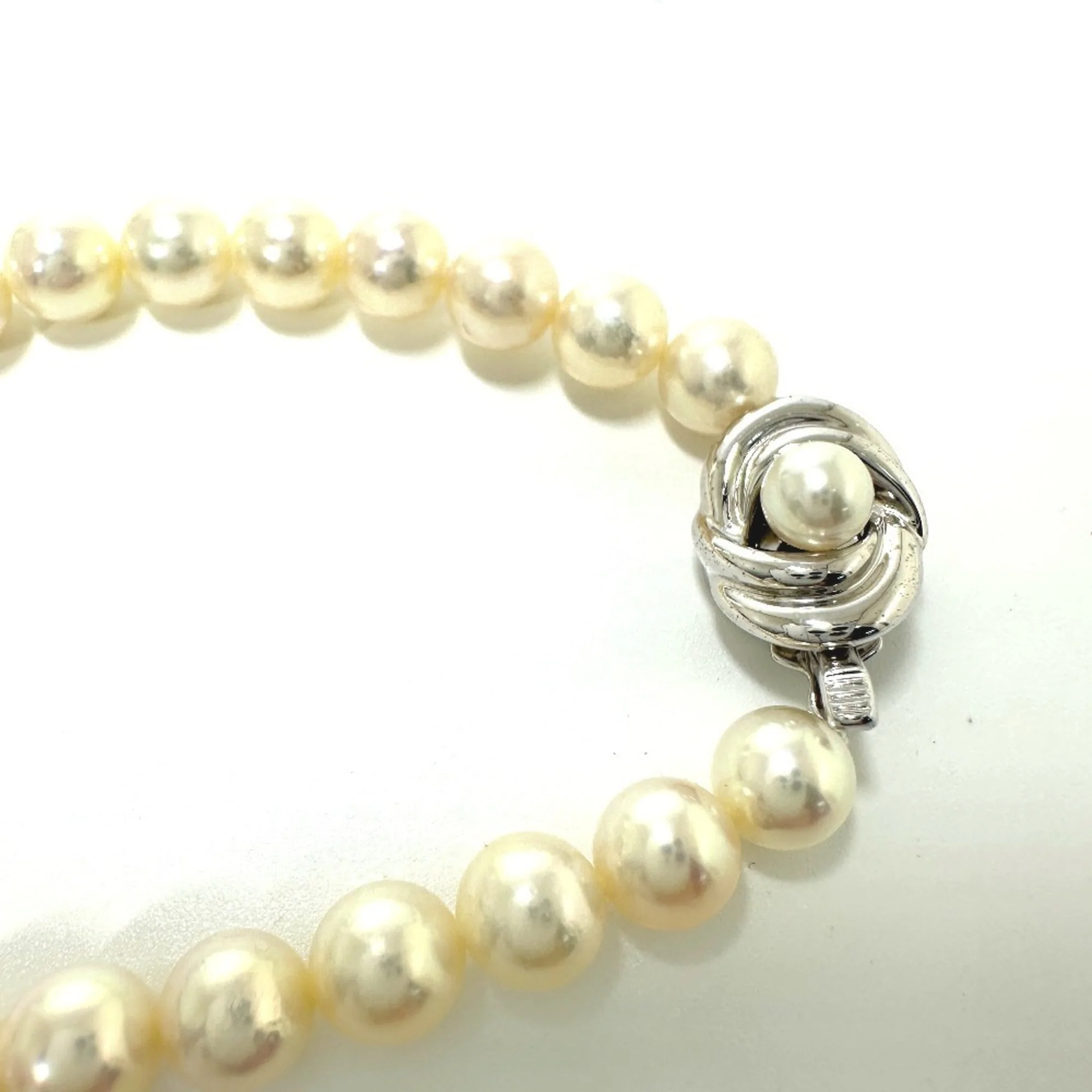 Pendant Necklace With White Pearl 7.0mm 40cm - Image 8