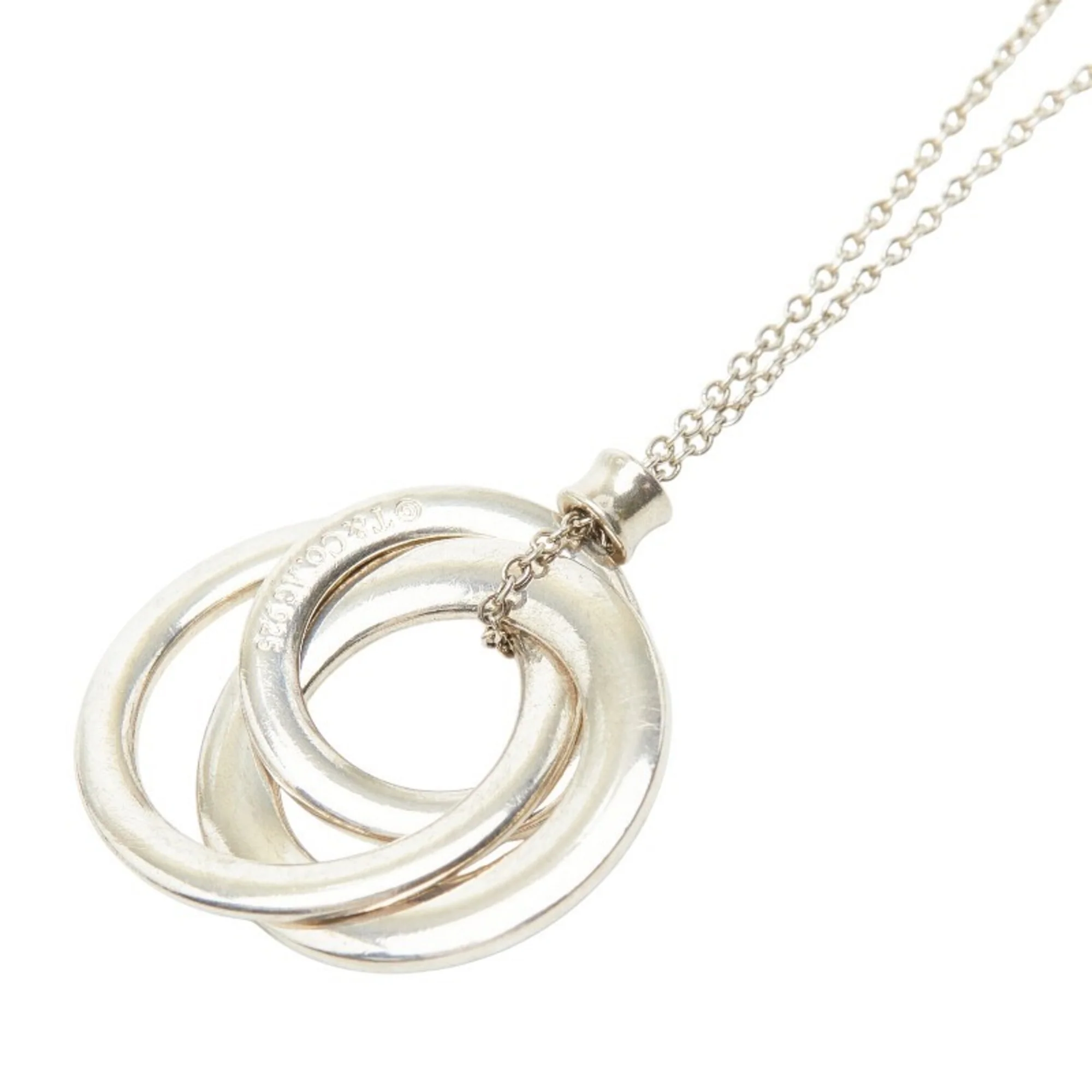 1837 Interlocking Circle Pendant Necklace Sterling Silver