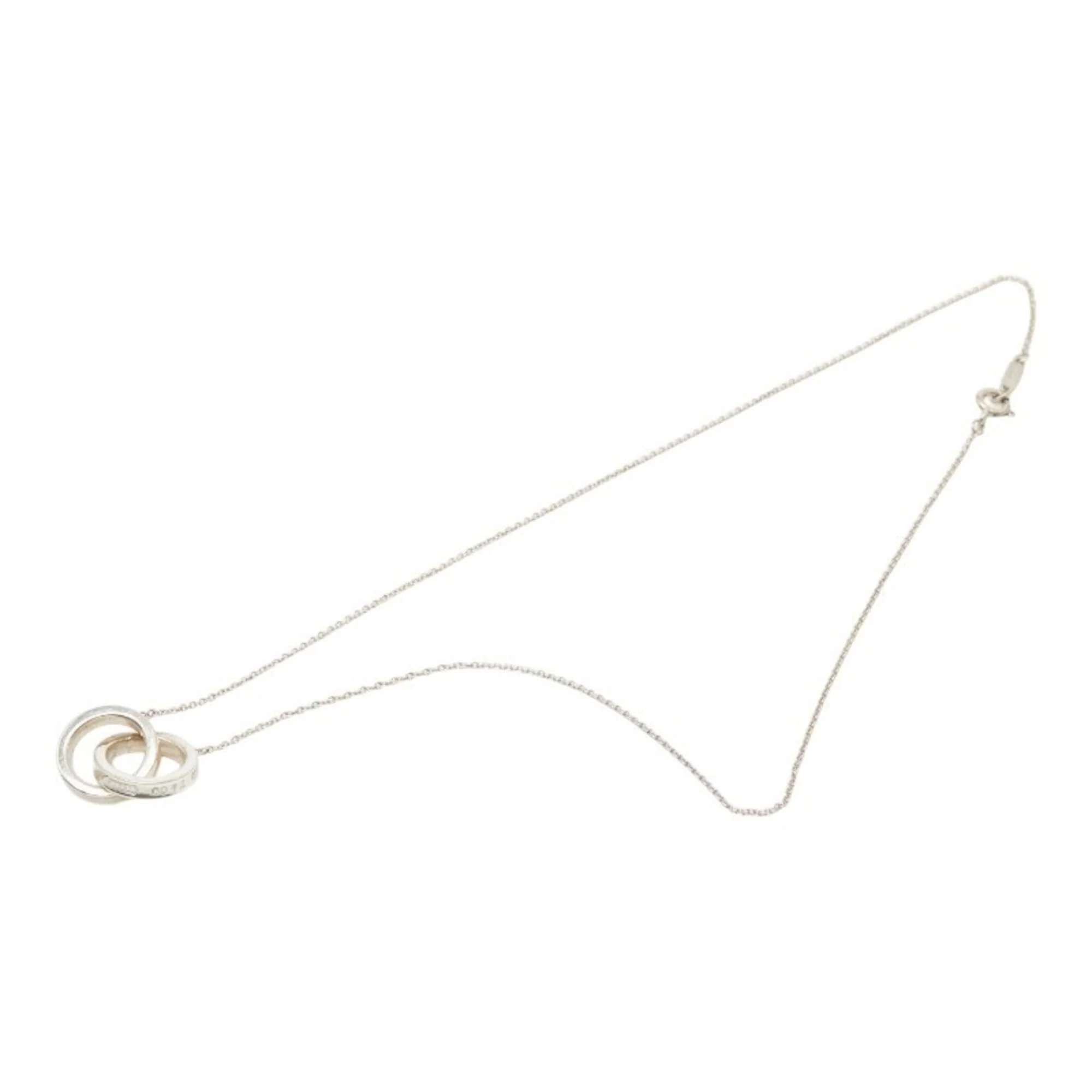 1837 Interlocking Circle Pendant Necklace Sterling Silver - Image 4