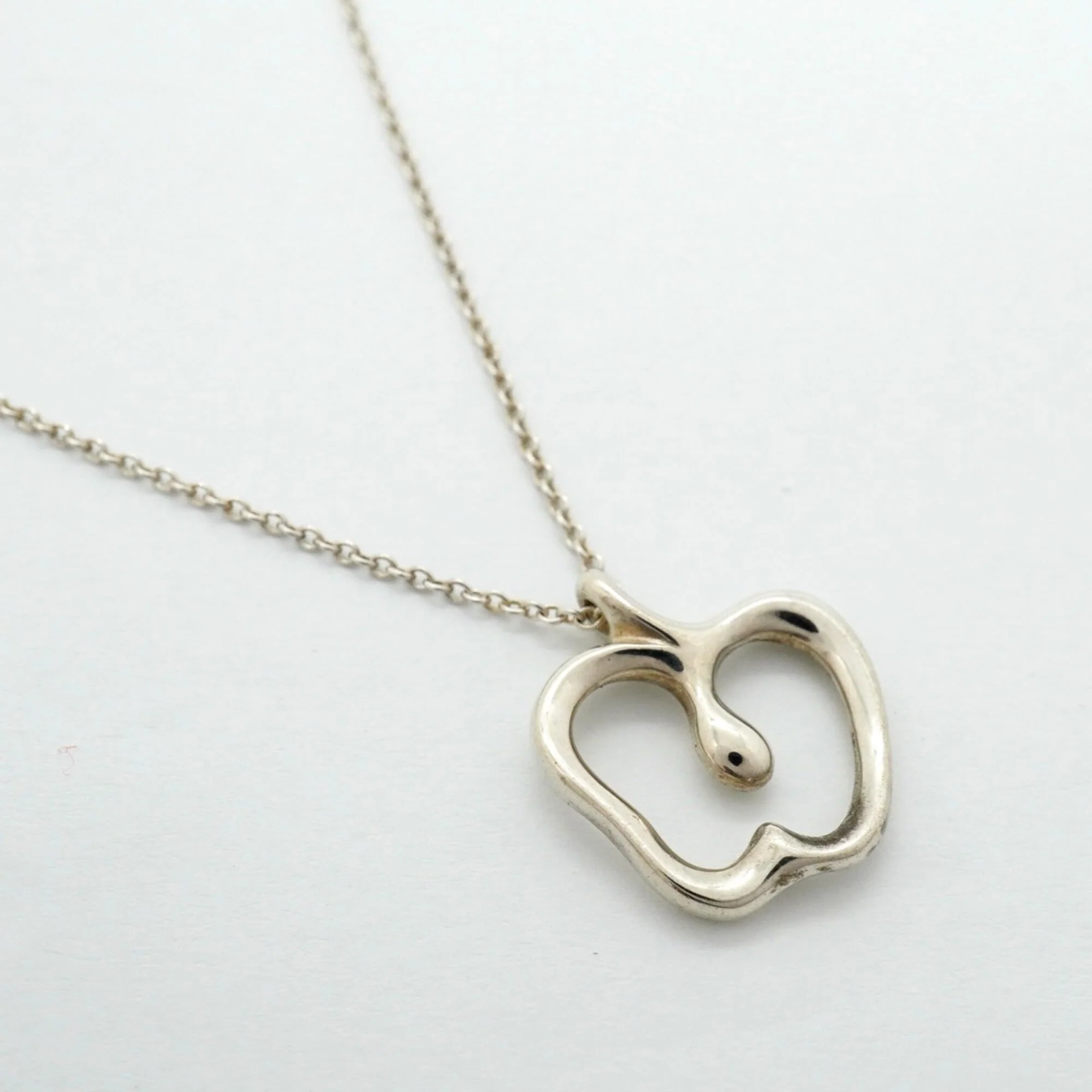 Apple Pendant Necklace Sterling Silver - Image 2