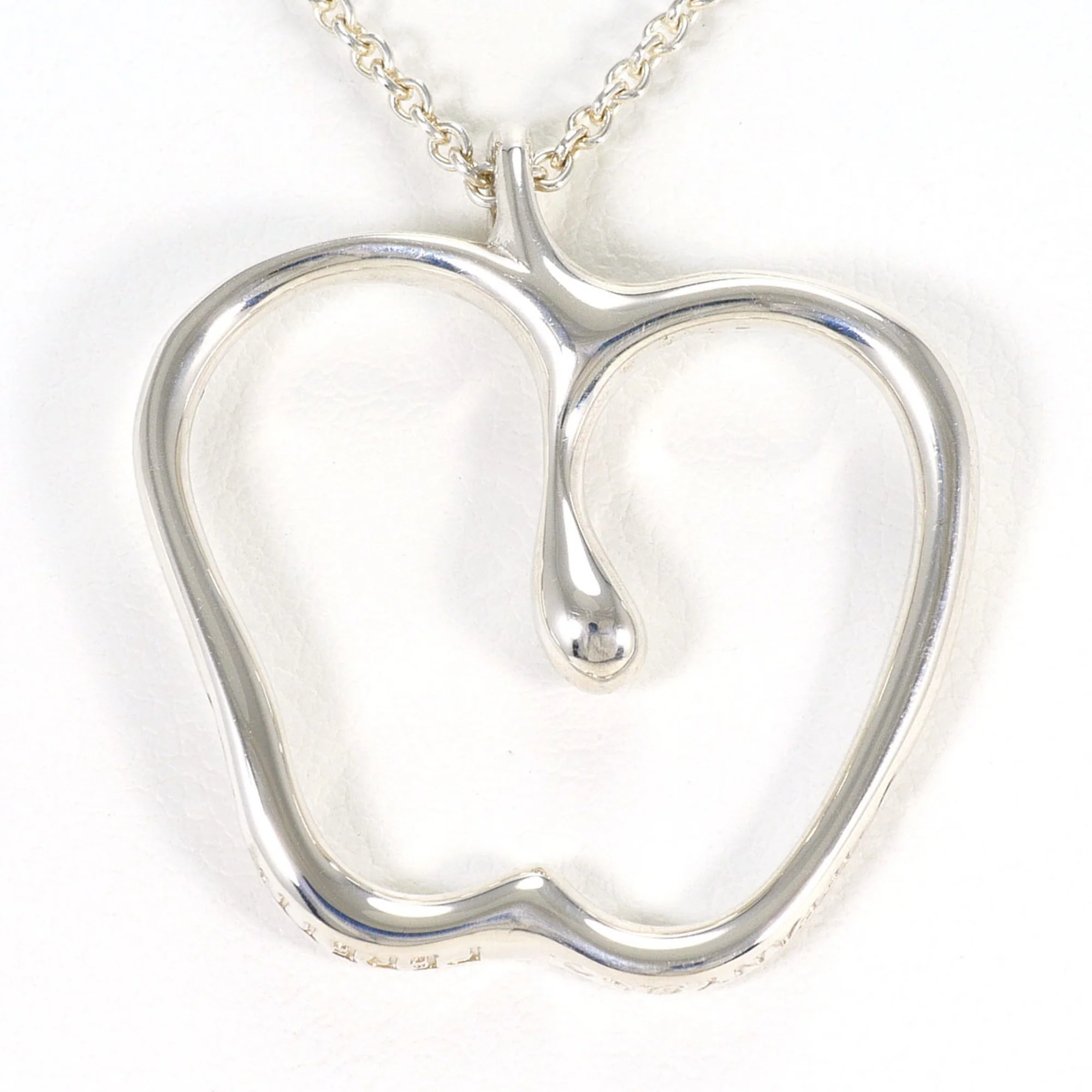 Apple Pendant Necklace Sterling Silver - Image 3