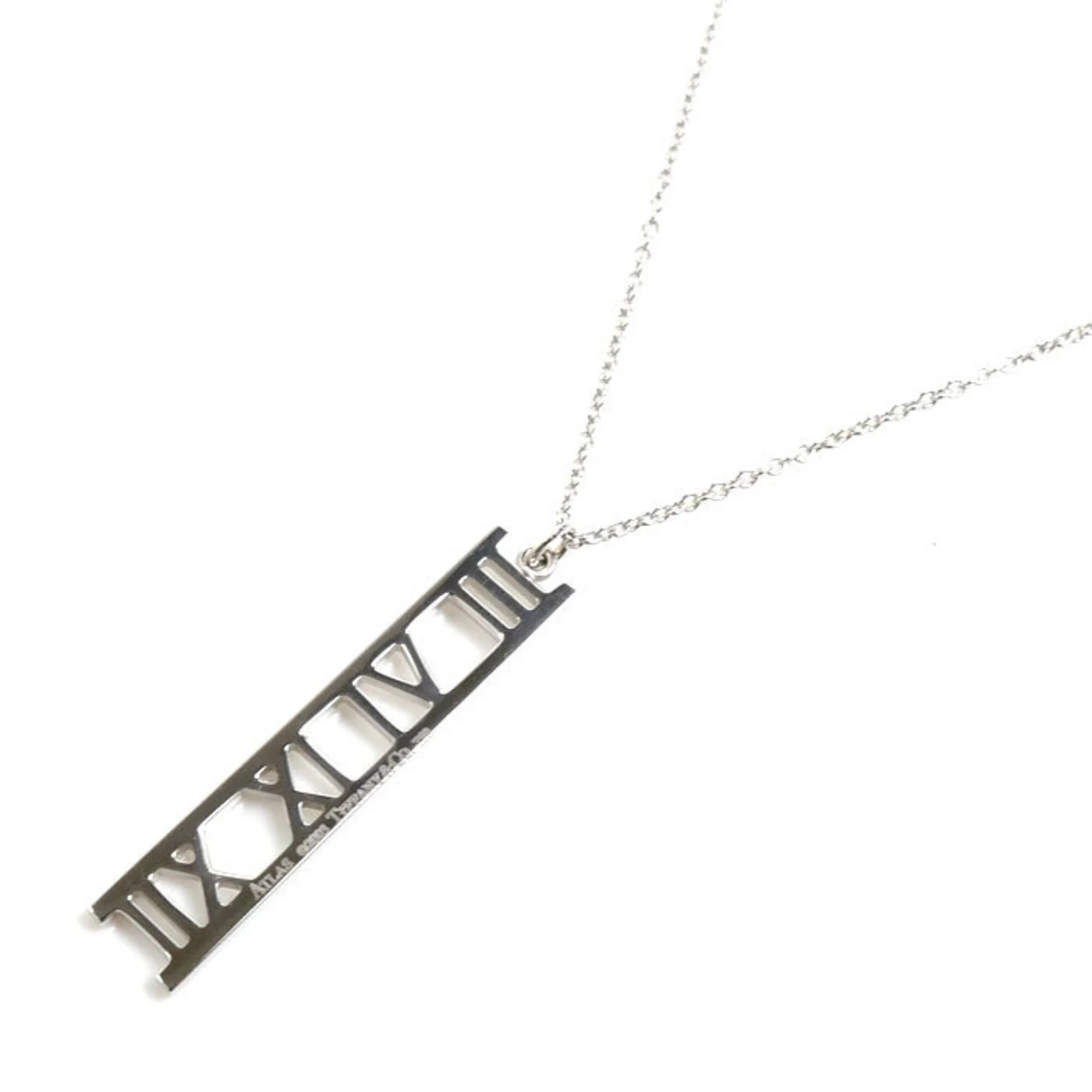 Atlas Pendant Necklace 18K White Gold - Image 2
