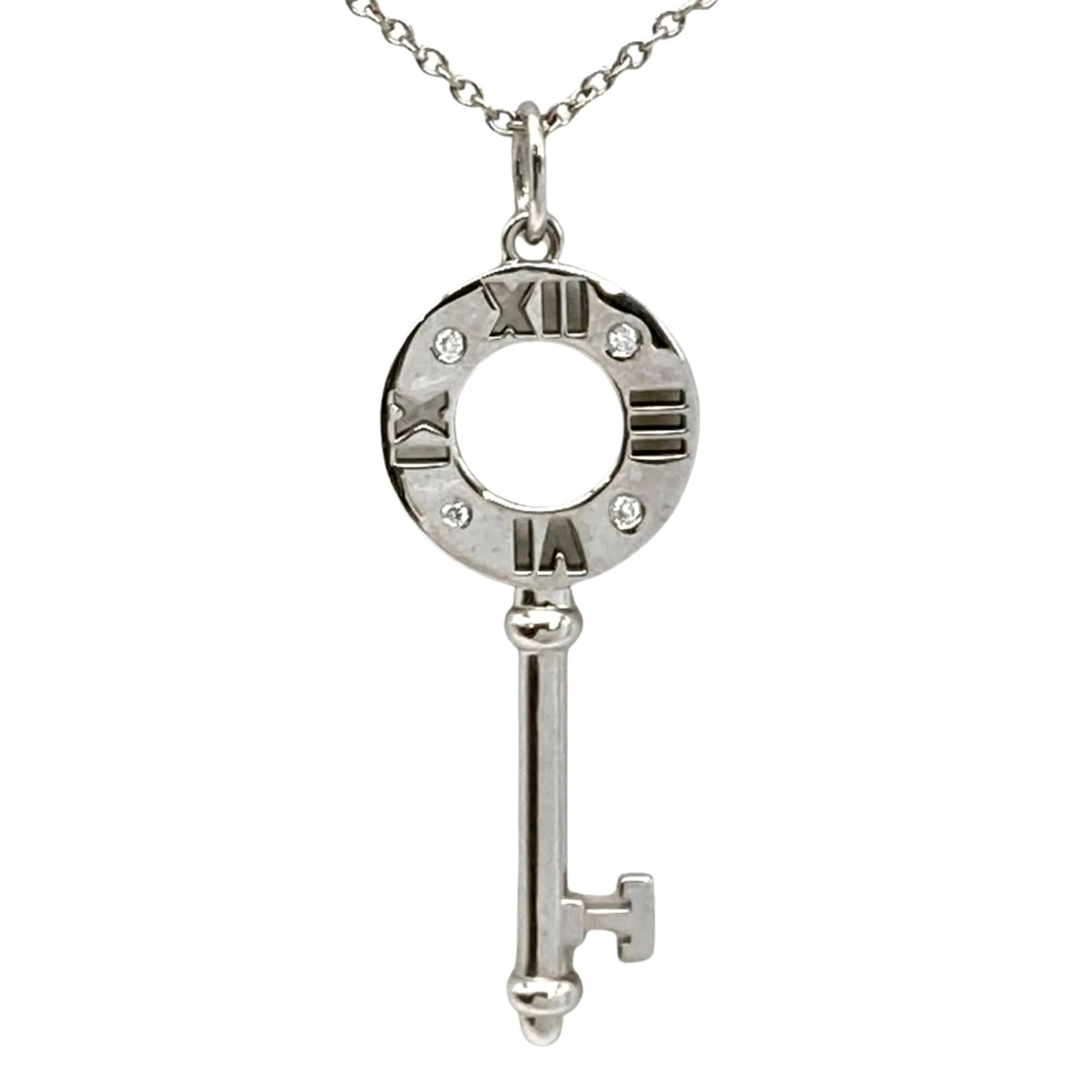 Atlas Pendant Necklace 18K White Gold