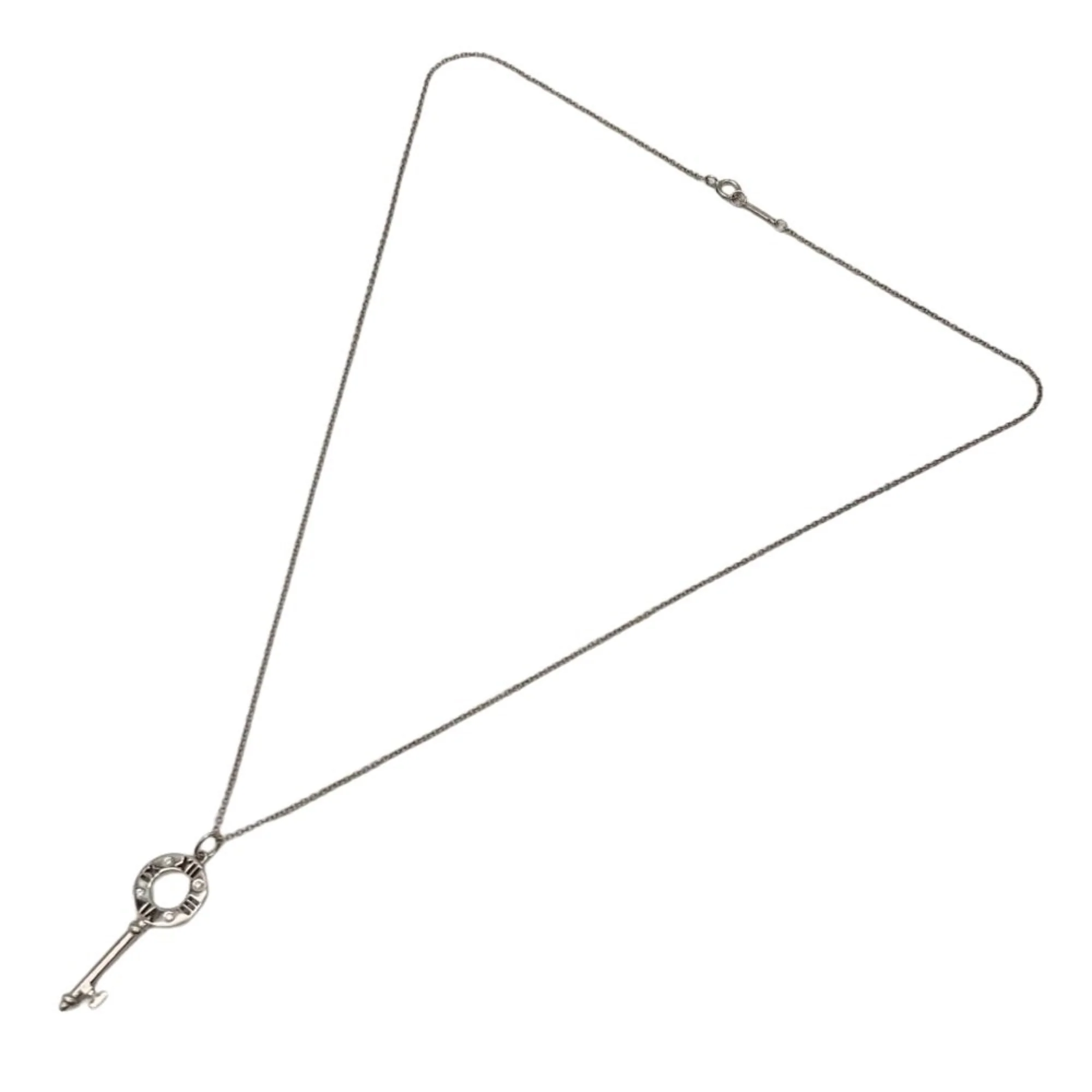 Atlas Pendant Necklace 18K White Gold - Image 9