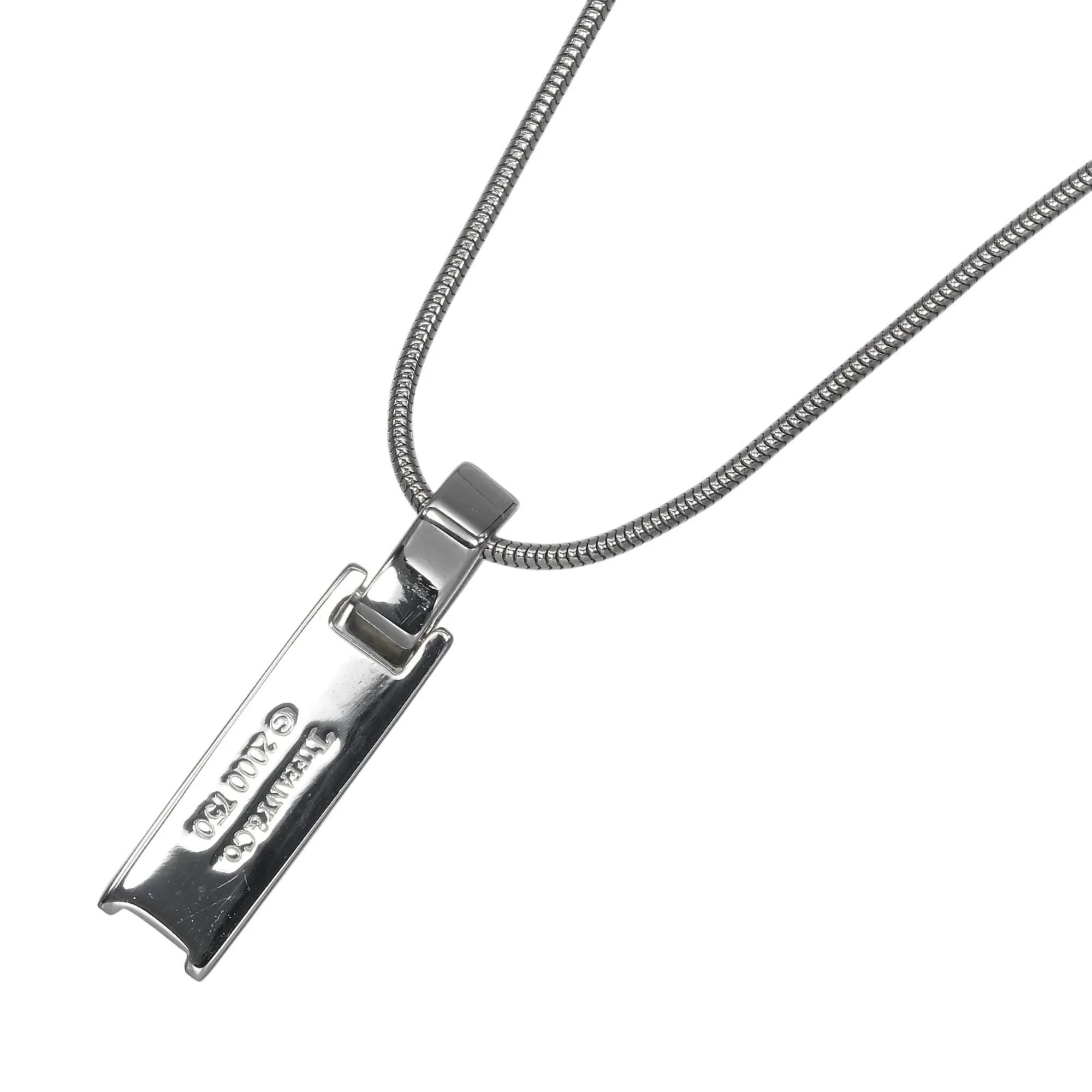 Atlas Pendant Necklace 18K White Gold - Image 3