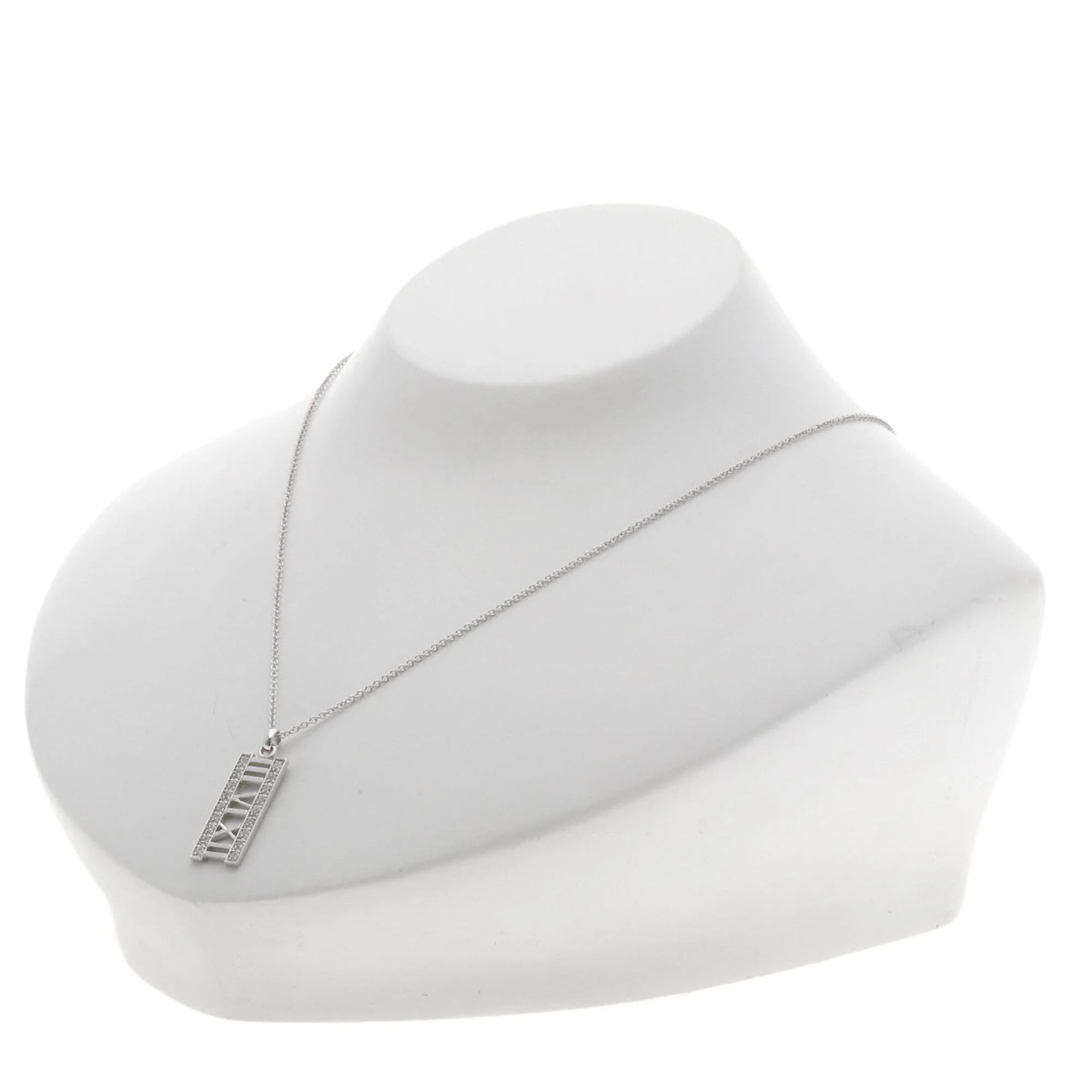 Atlas Pendant Necklace 18K White Gold - Image 4