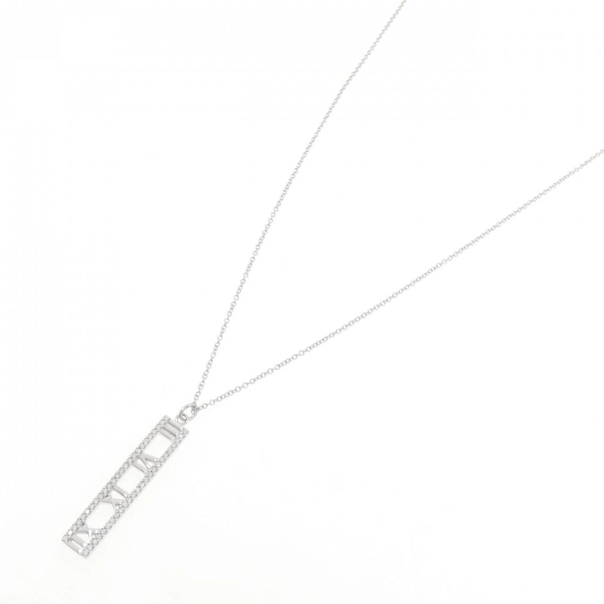 Atlas Pendant Necklace 18K White Gold - Image 2