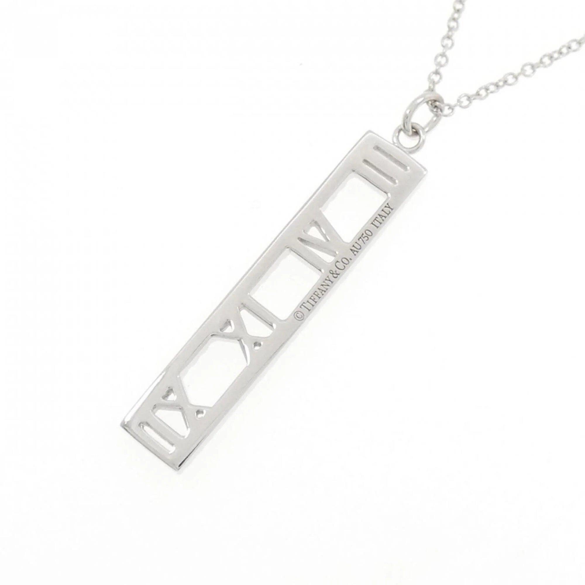 Atlas Pendant Necklace 18K White Gold - Image 4