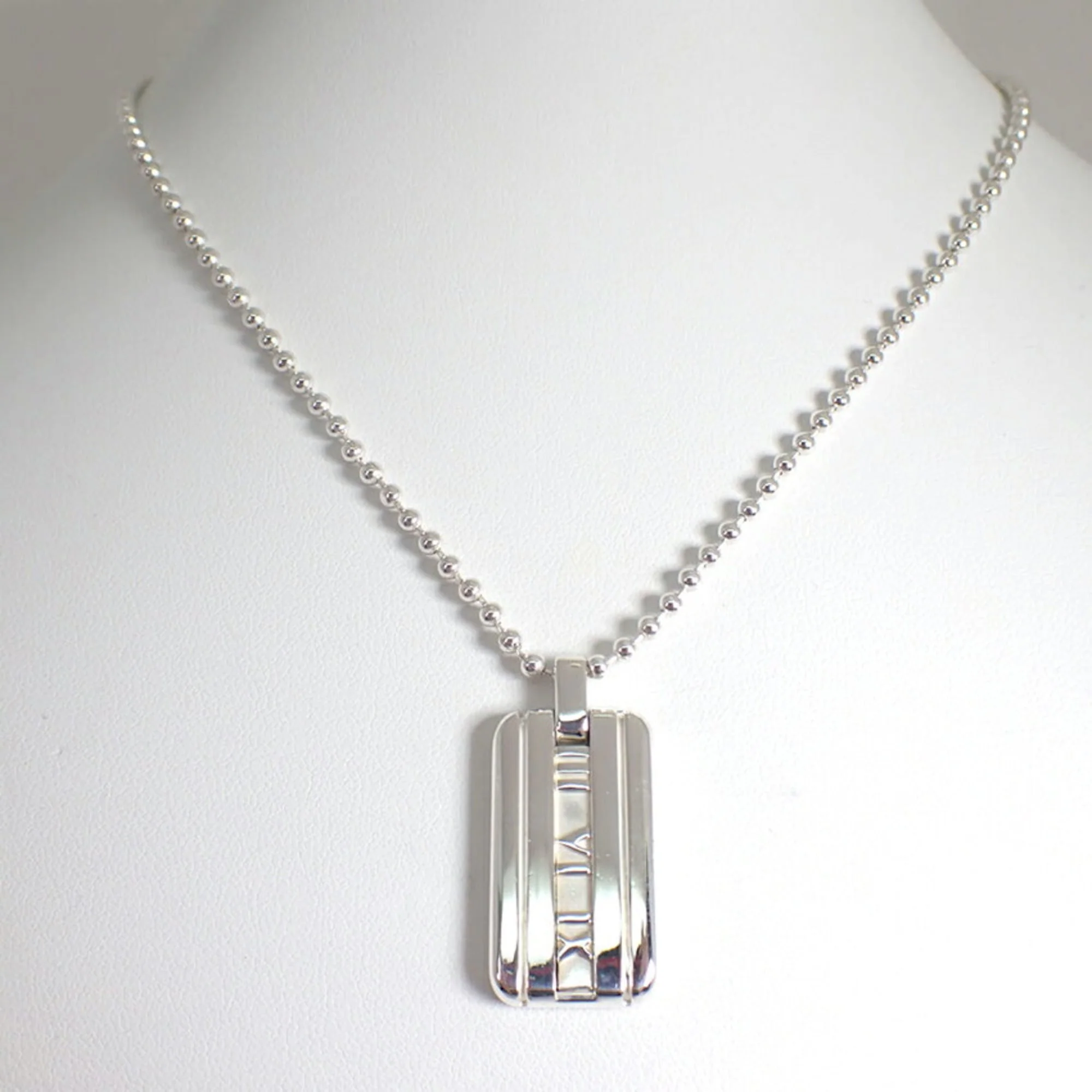 Atlas Pendant Necklace Sterling Silver - Image 3
