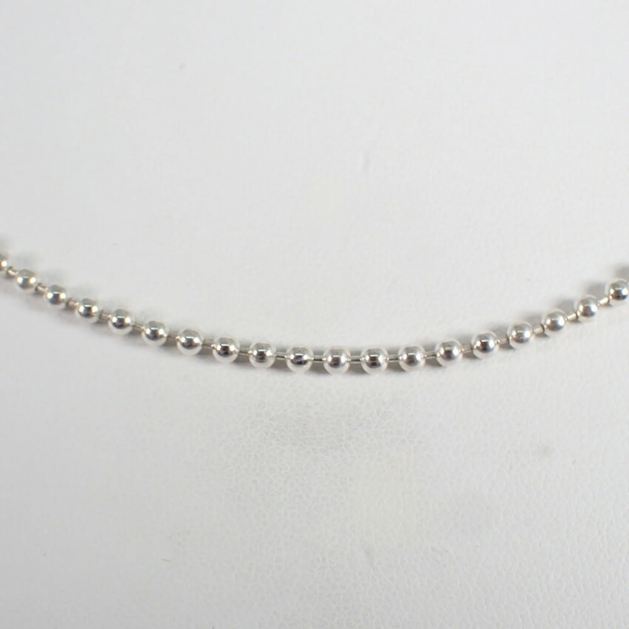 Ball Chain Pendant Necklace Sterling Silver - Image 3