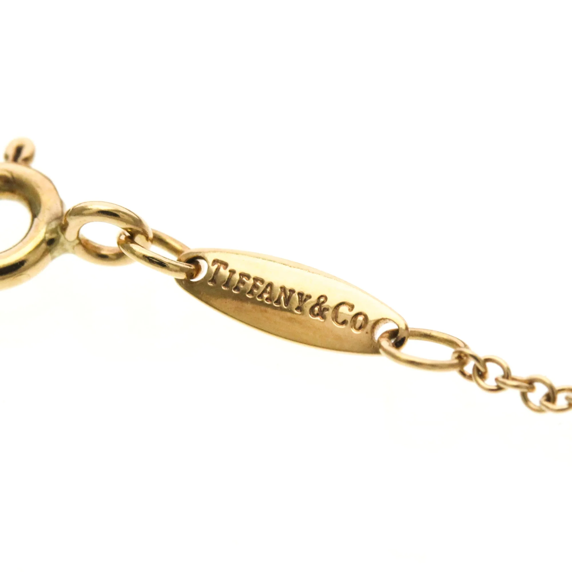 Bean Pendant Necklace 18K Rose Gold 6mm - Image 8