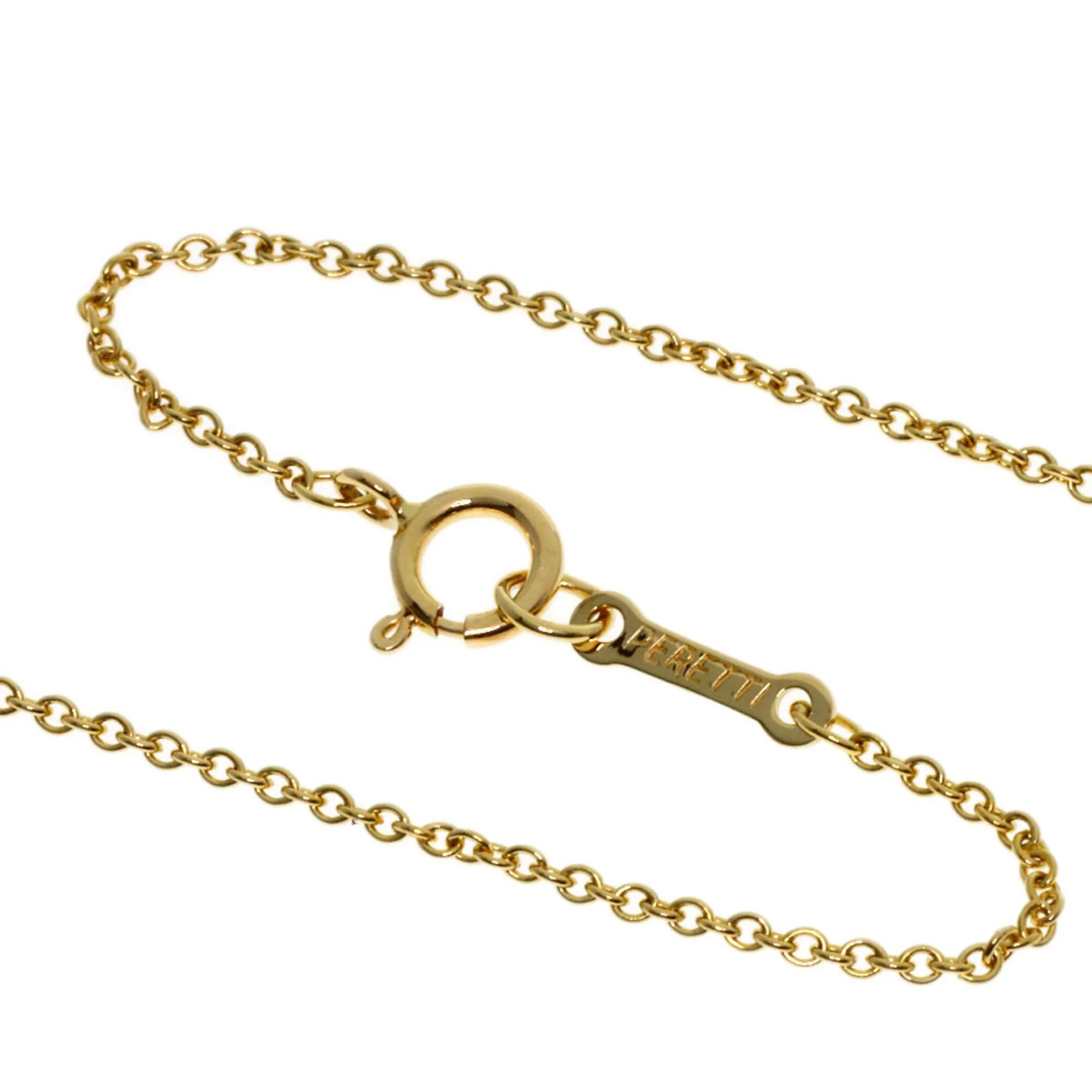 Bean Pendant Necklace 18K Yellow Gold 7.6mm - Image 3