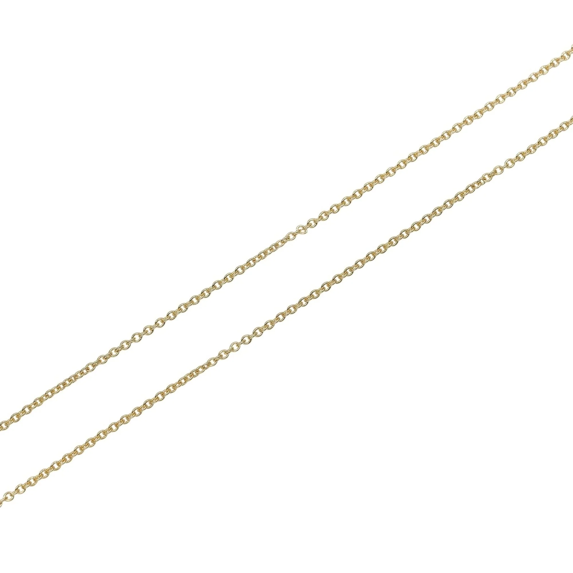 Bean Pendant Necklace 18K Yellow Gold 7.78mm - Image 4