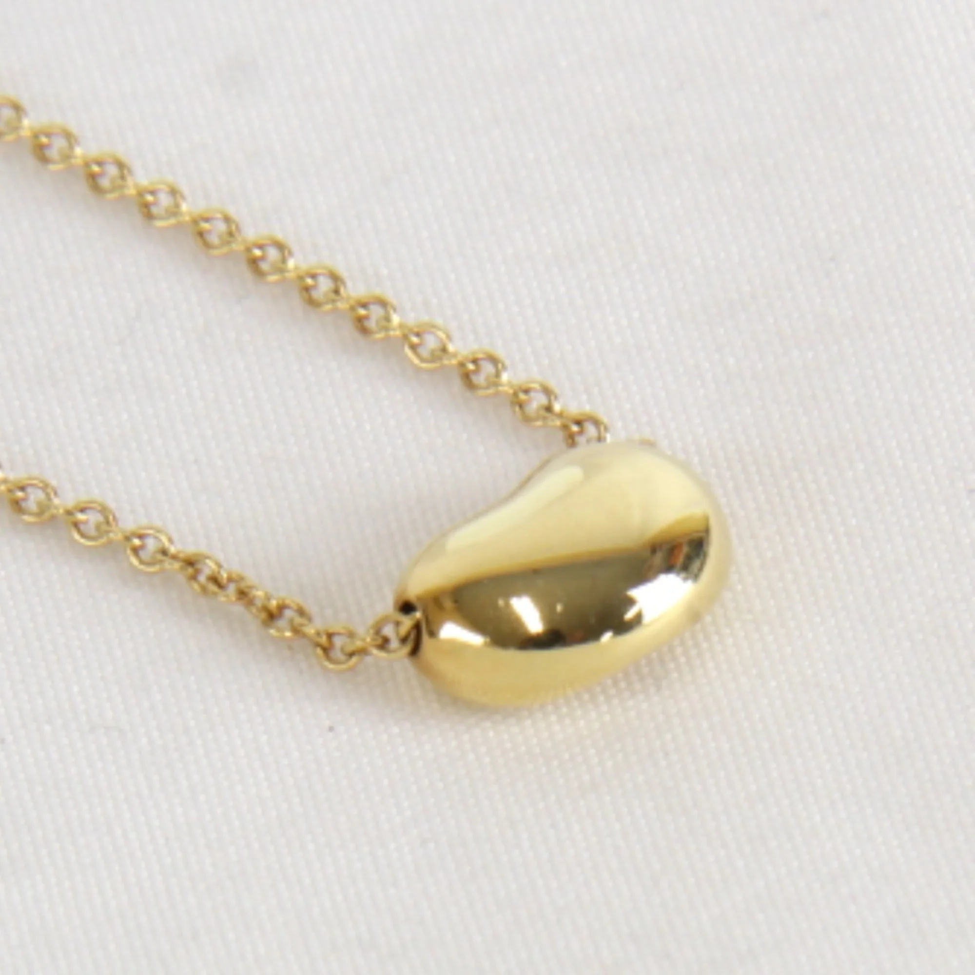 Bean Pendant Necklace 5mm - Image 4