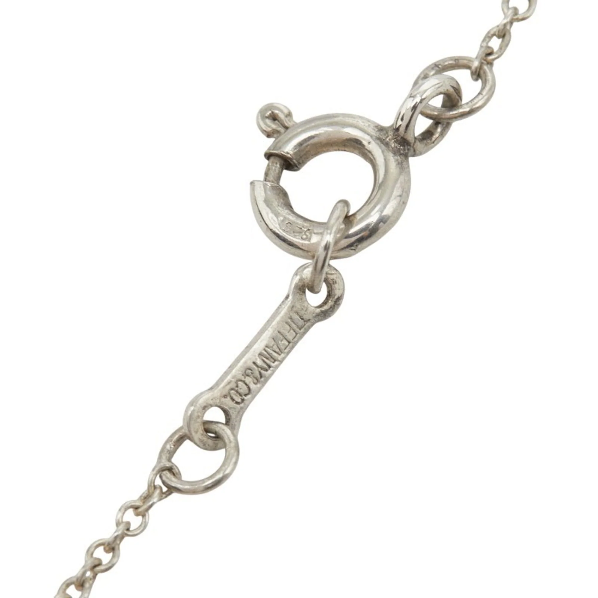 Bean Pendant Necklace Sterling Silver 7.5mm - Image 6